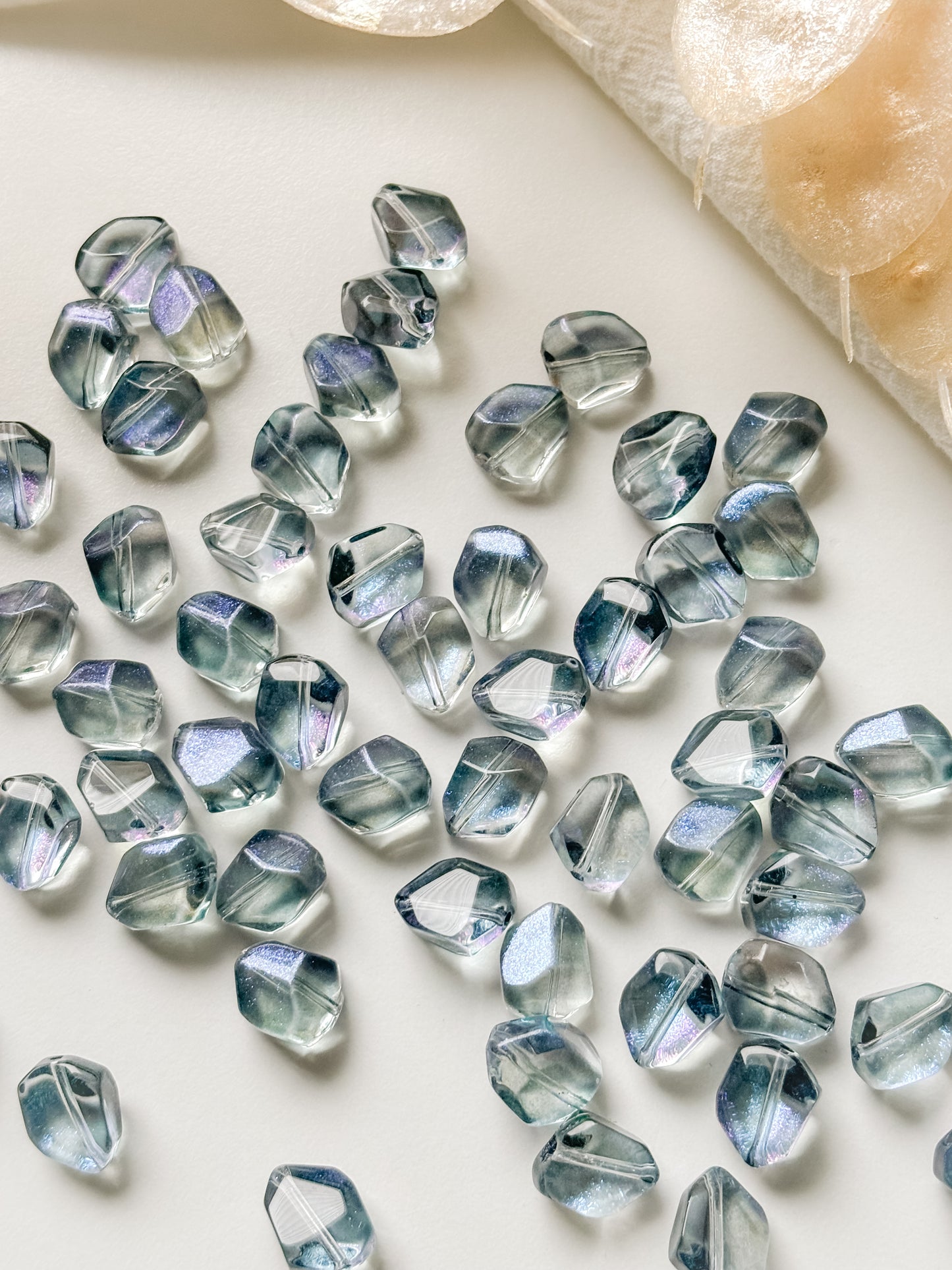 Glaspärla 12x9,5x7mm, 10st