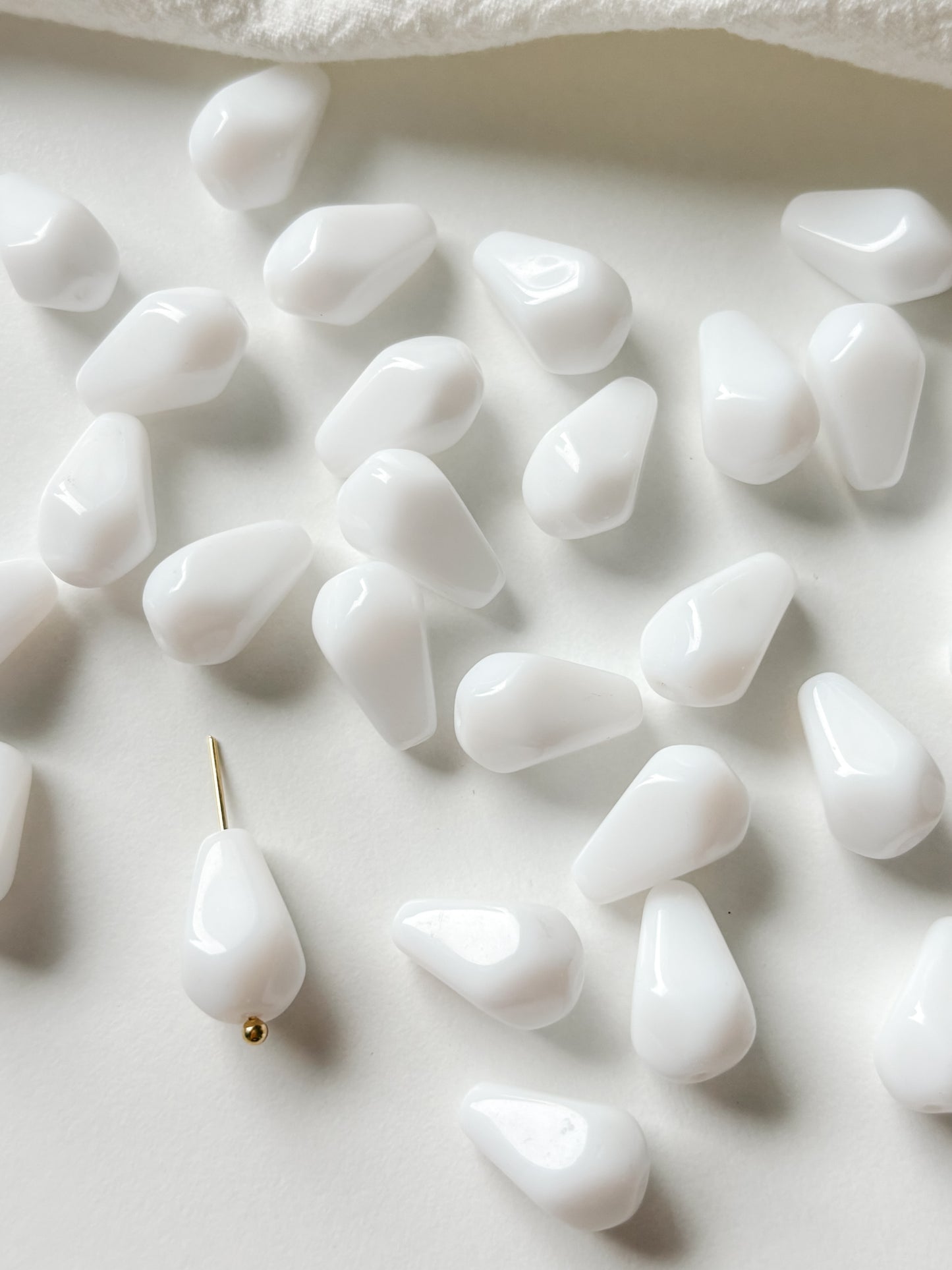 Glass bead 15x10mm, Czech, 6pcs