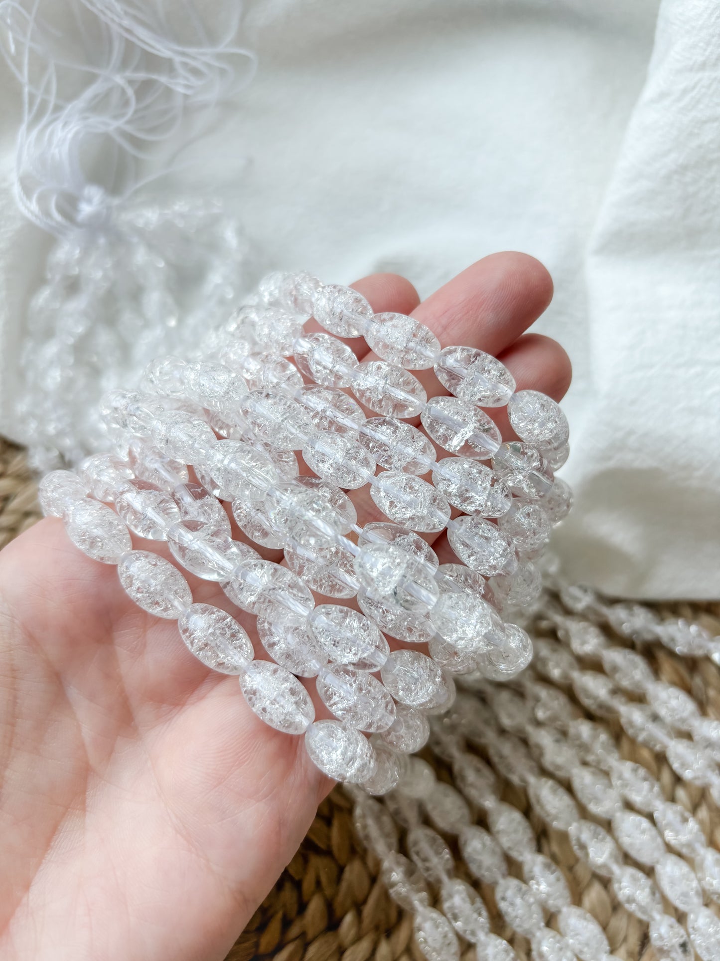 Glaspärla 13x8mm