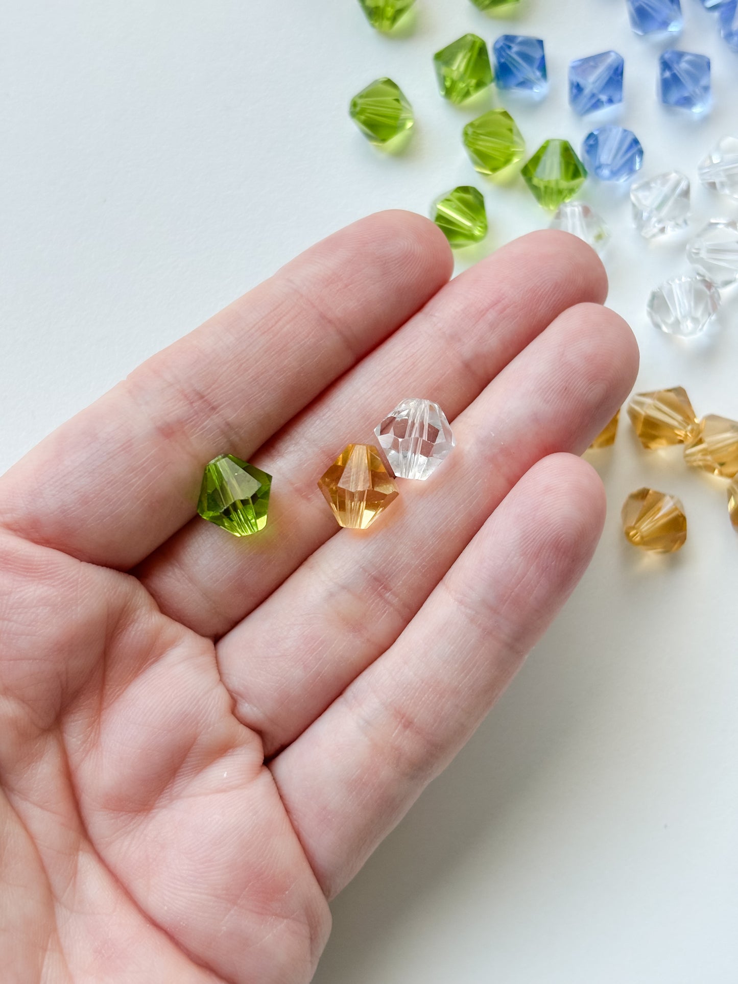 Glaspärla 10x9~10mm, 6st