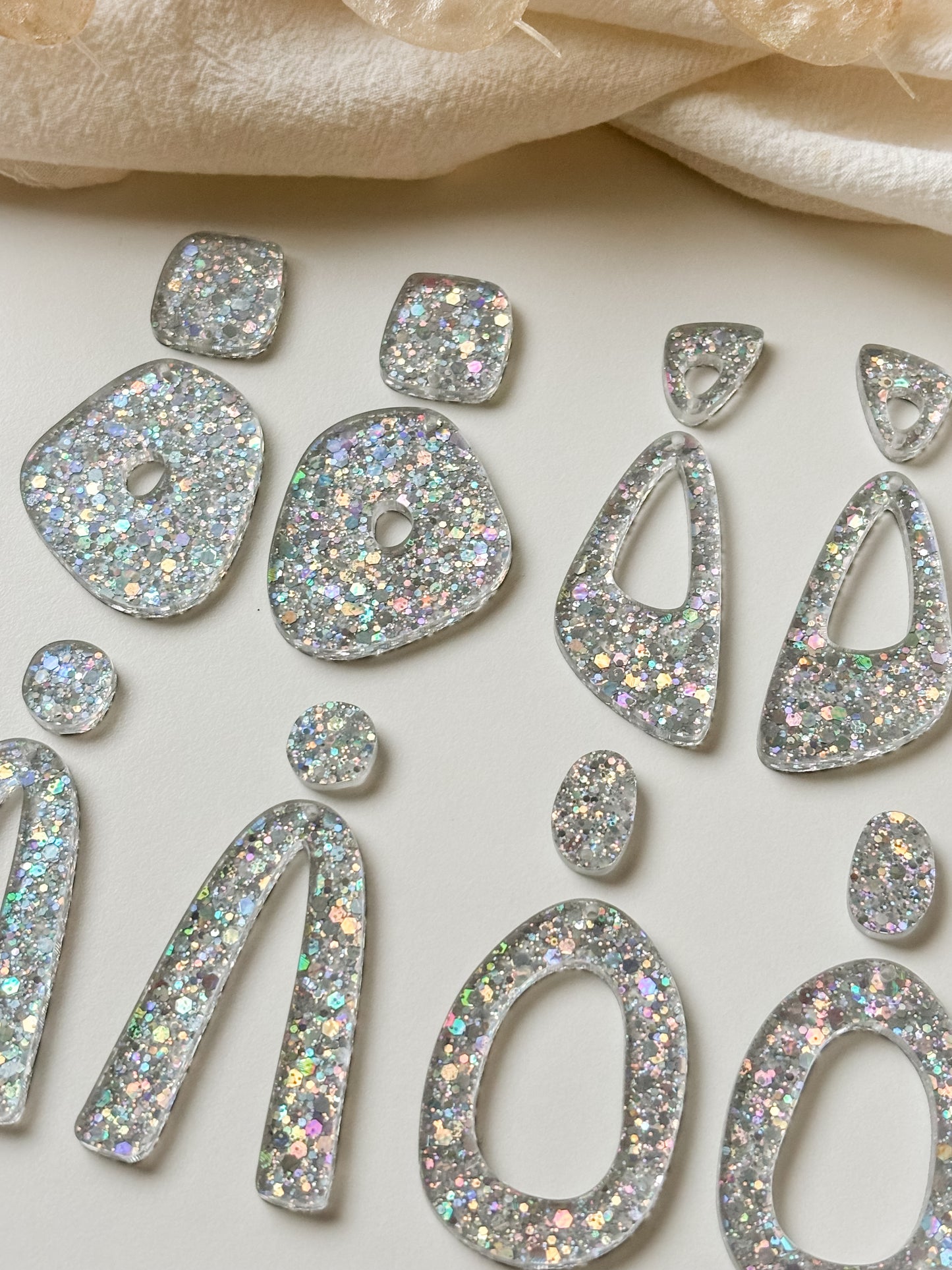 Riipus setti, glitter, 1pari