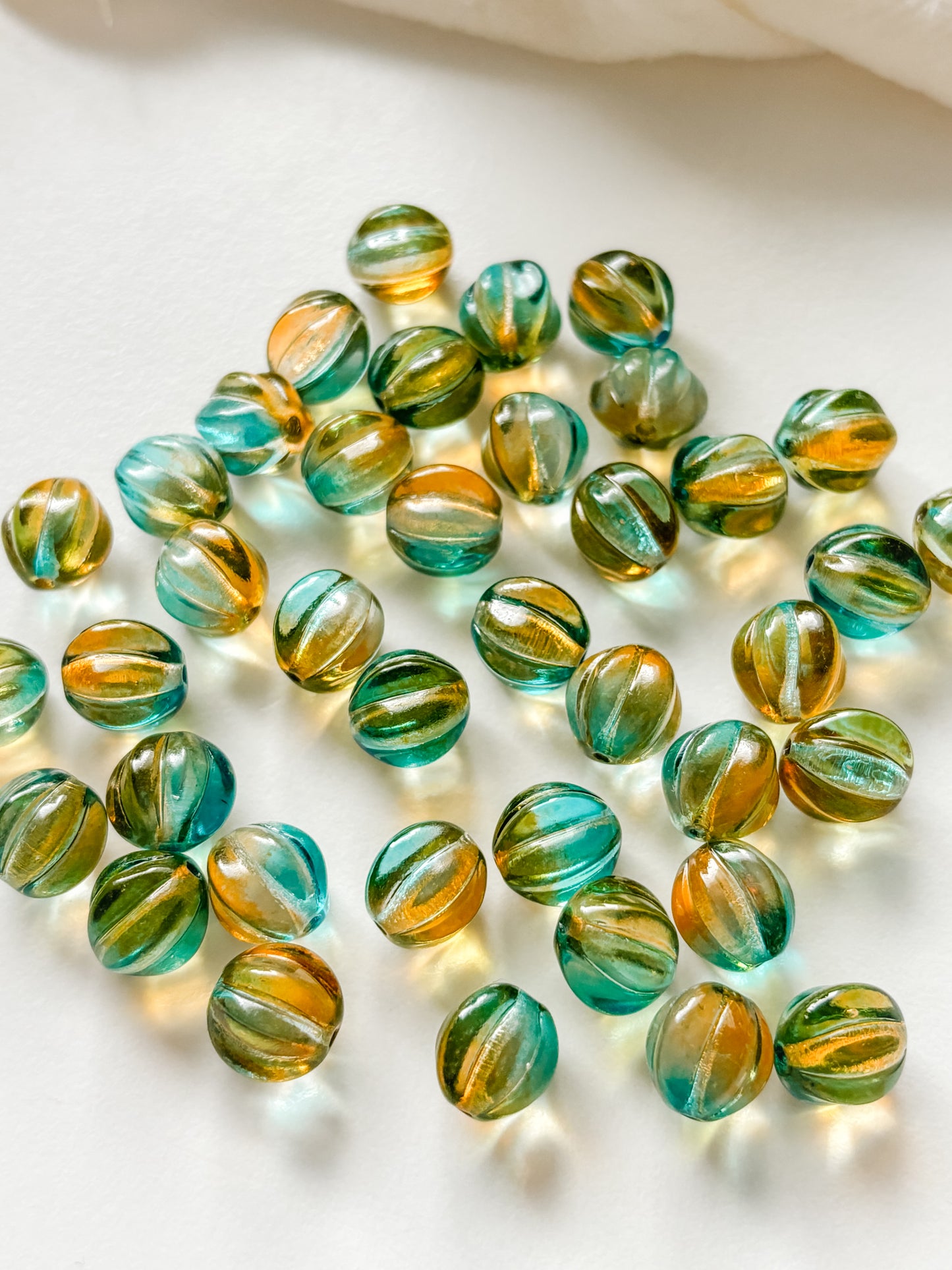 Glass bead 10mm, Czech, 10pcs