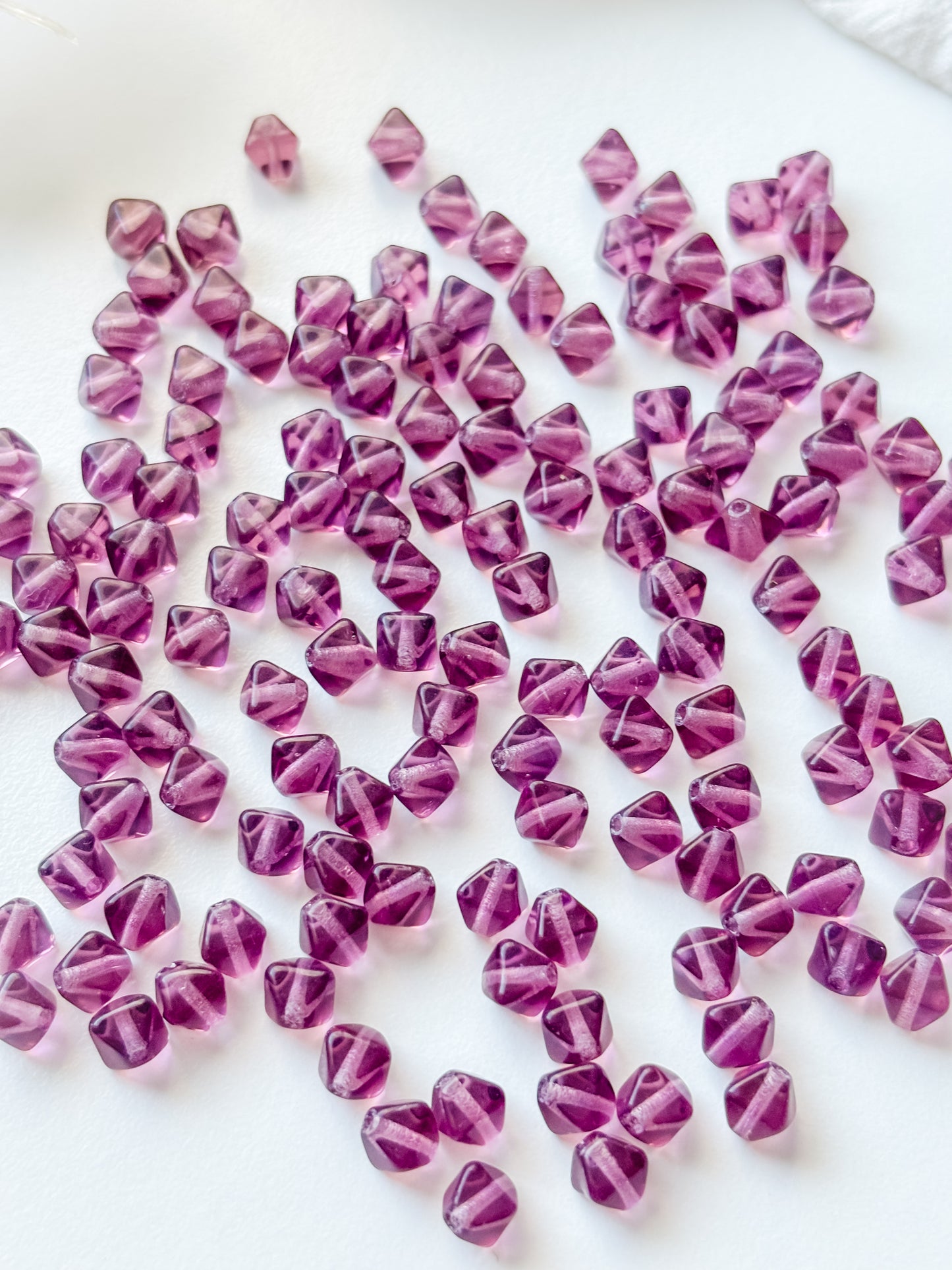 Glass bead 6mm, Czech glass bead, 50pcs