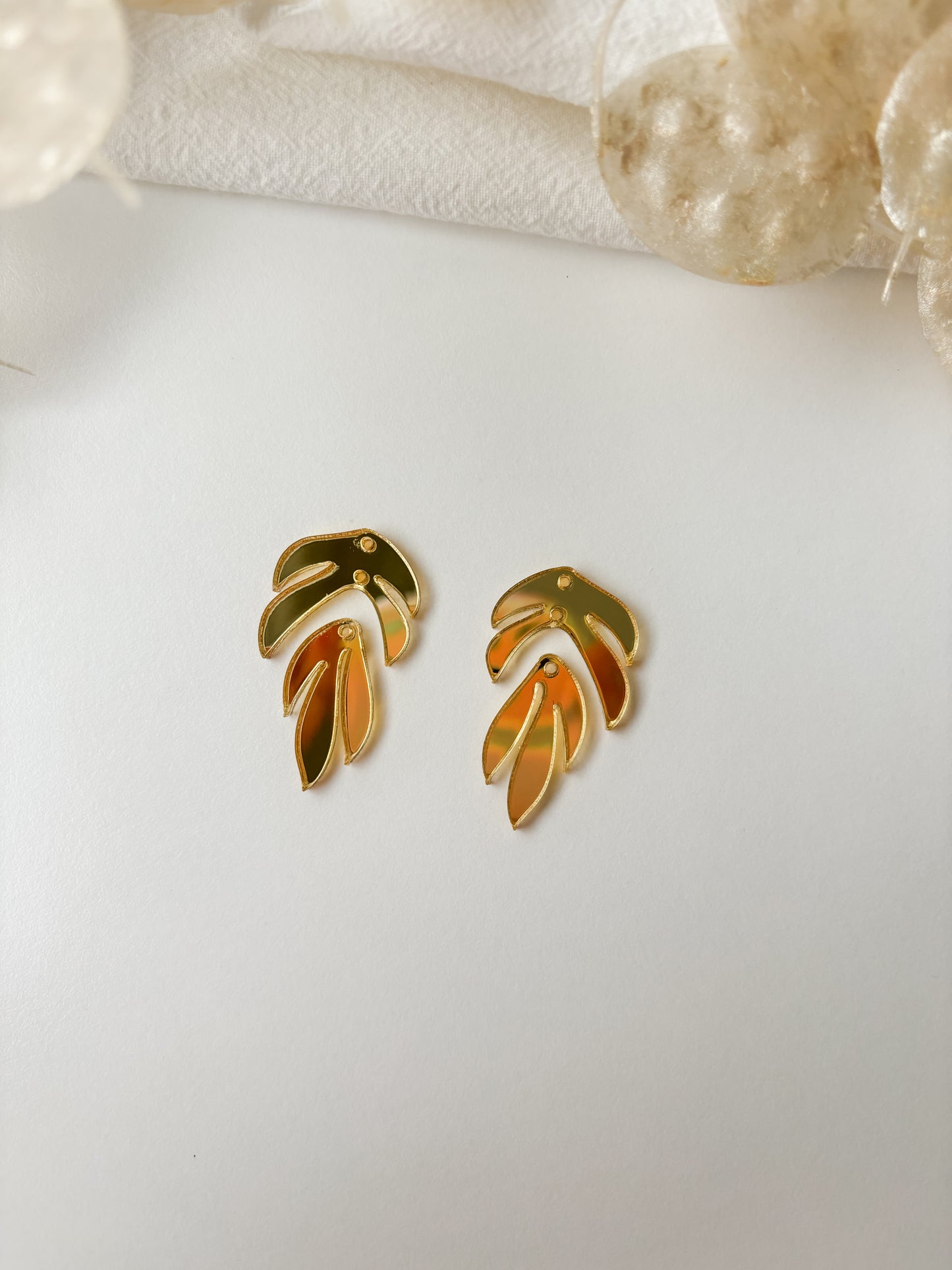 Hängset spegel akryl 35mm, 1 par