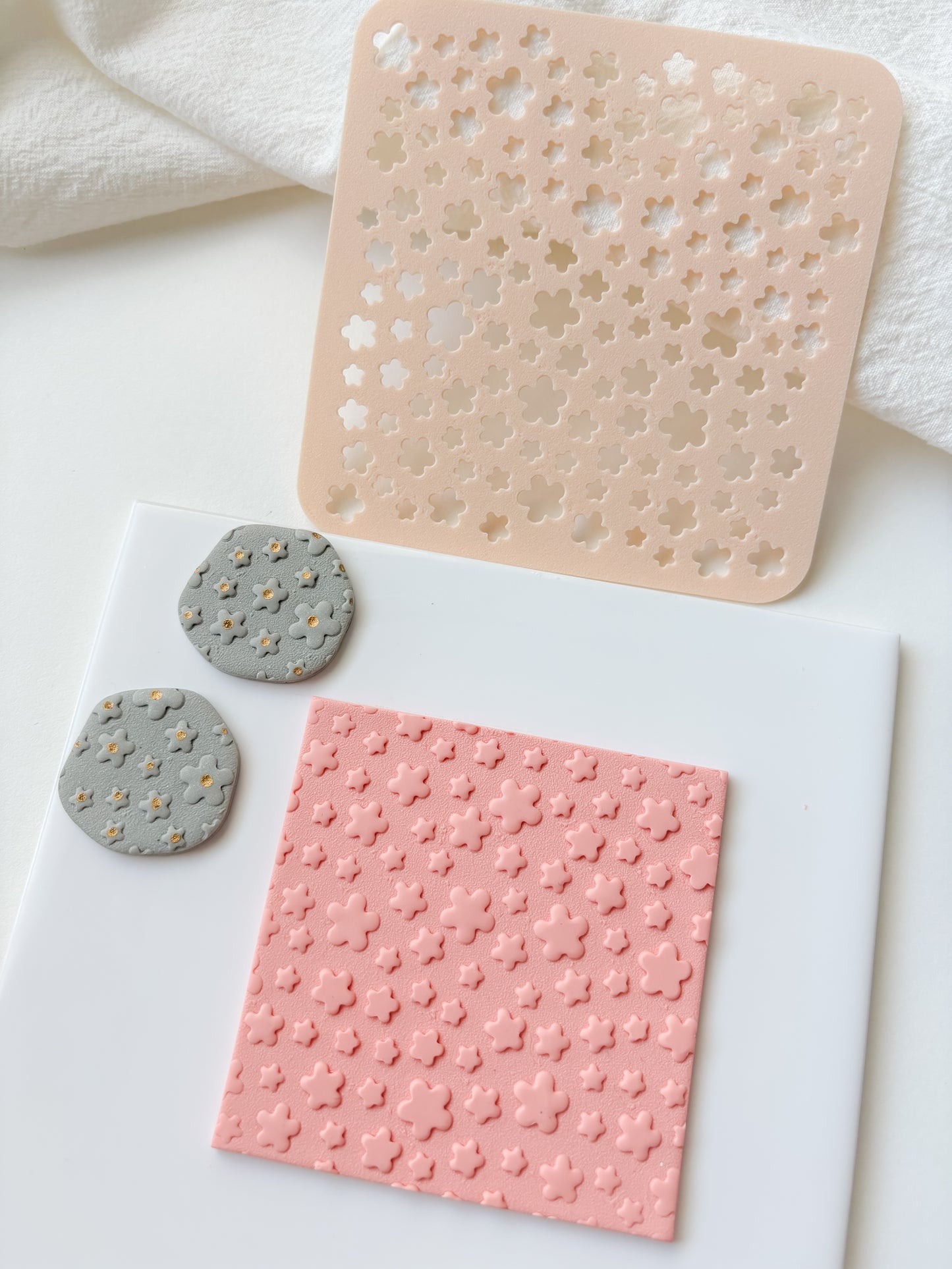 Texture stencil stars 10cm