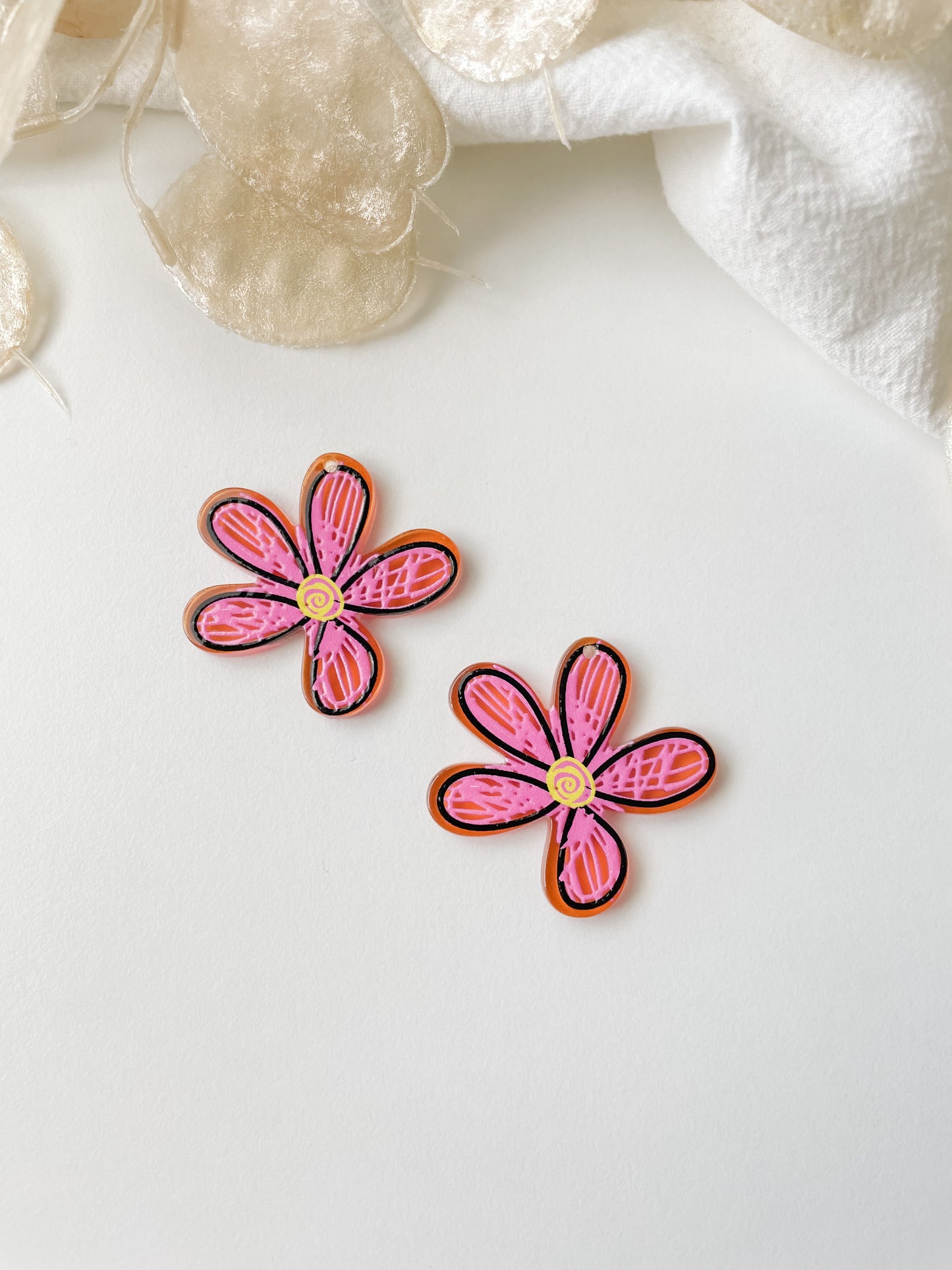 Hängsblomma 35x35x3,5mm, 1st