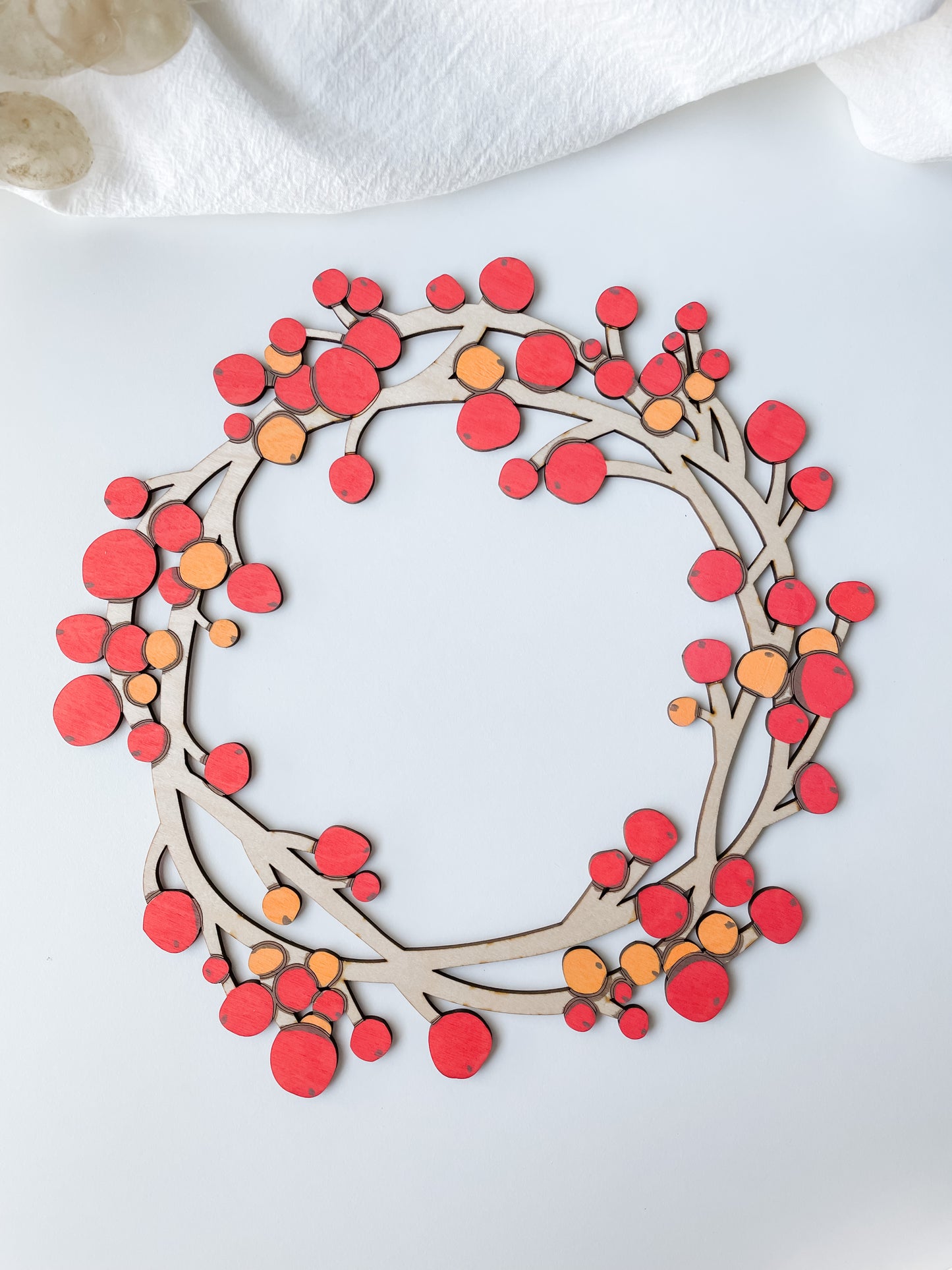 Wreath birch plywood 26cm