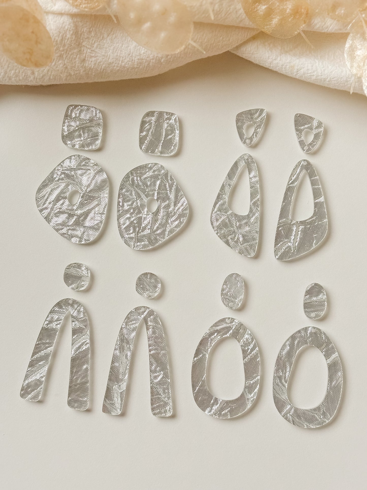 Hängset, silver, 1 par