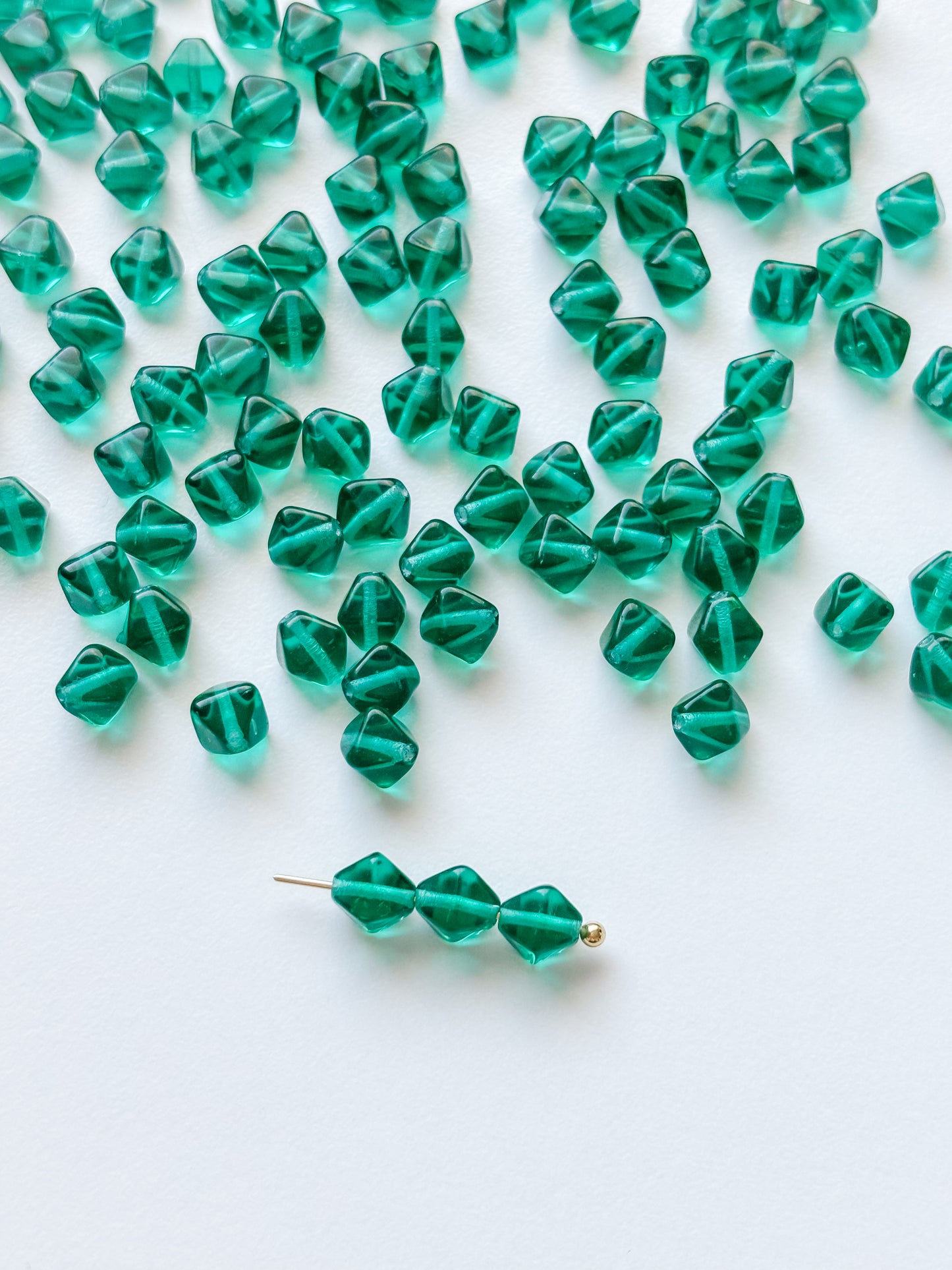 Glass bead 6mm, Czech glass bead, 50pcs