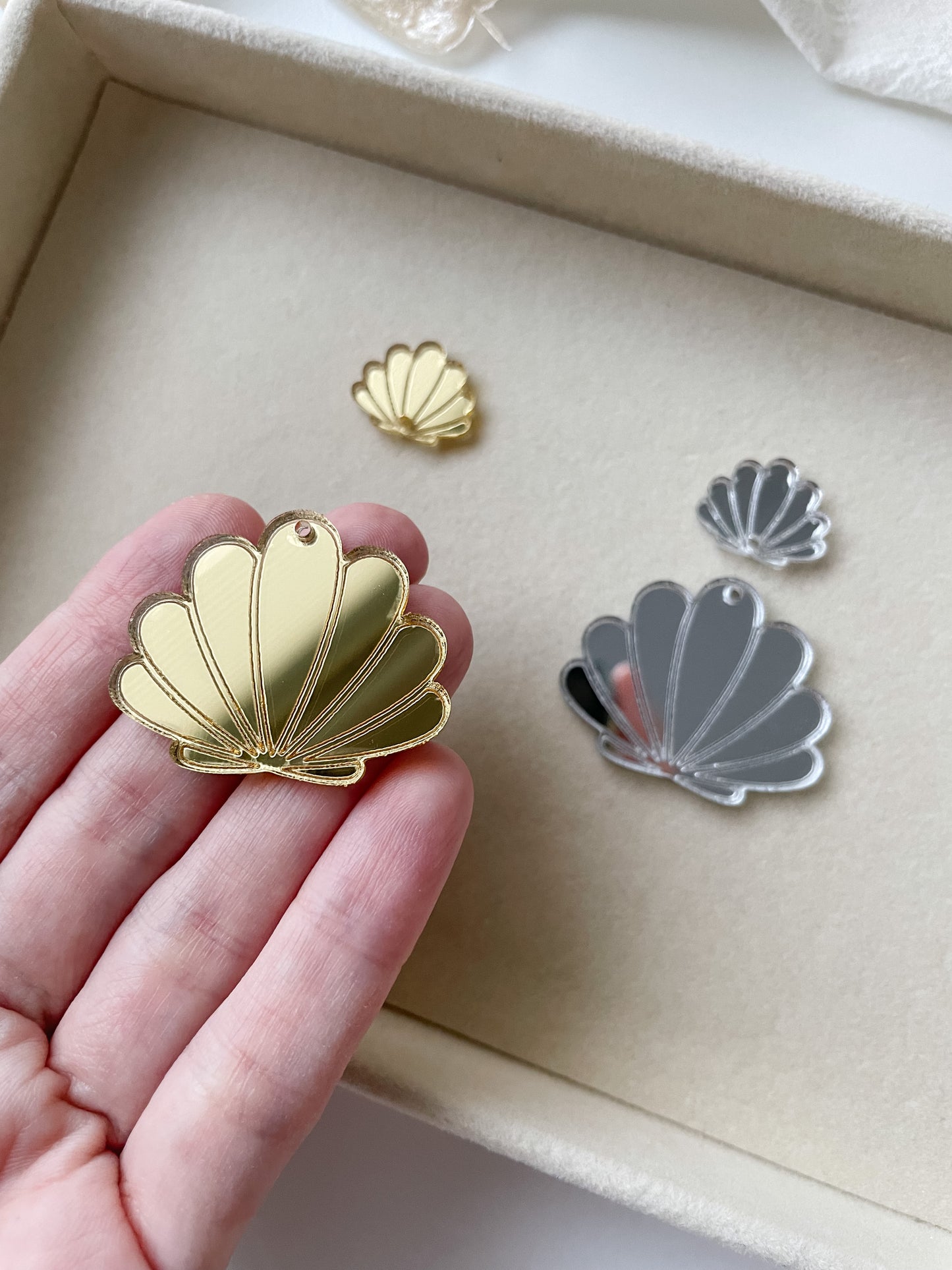 Hängande spegel akryl skalset, 1 par