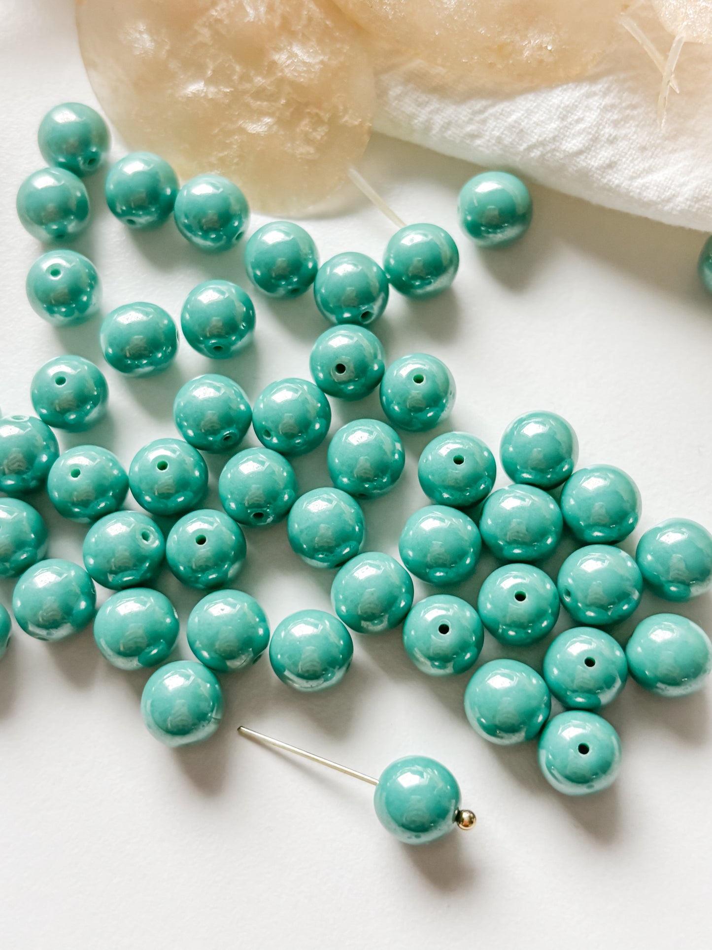 Czech glass bead 8mm, 20pcs