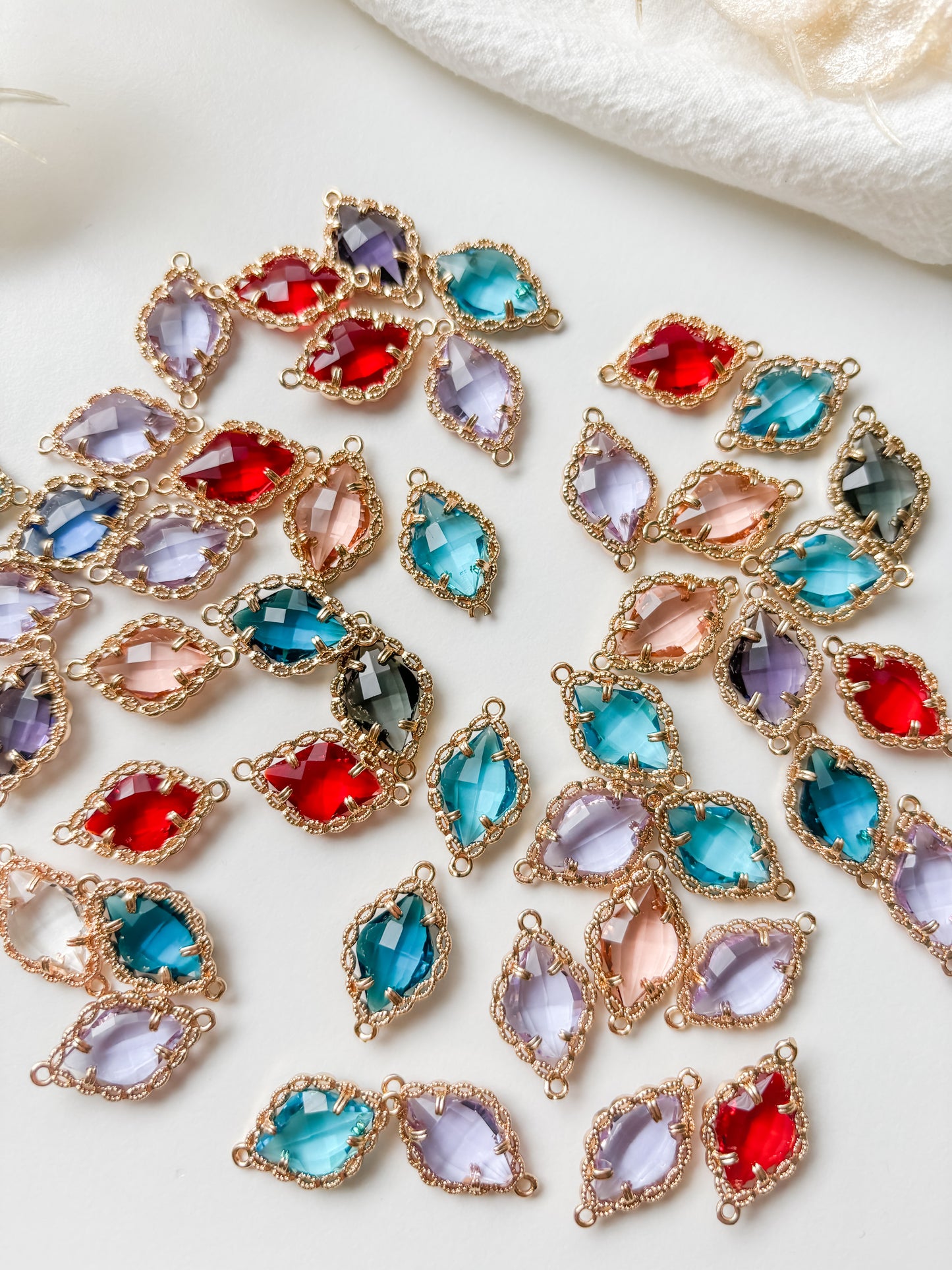 Smyckesavdelare 21,5x13x5mm, mix, 10st