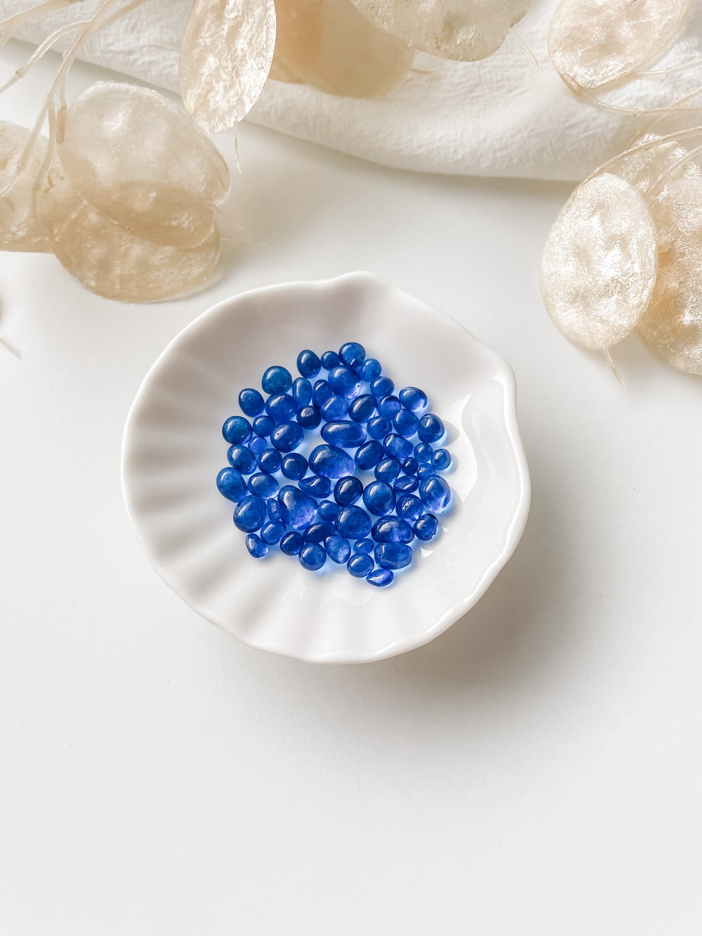Glasdekor blå 2-7mm, 20g