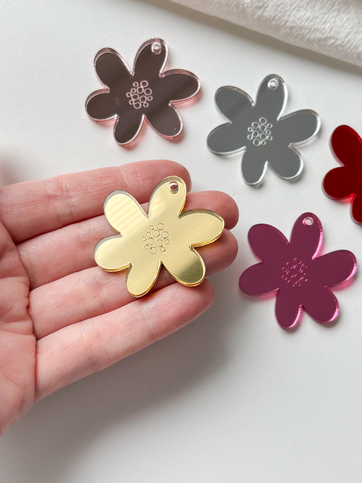 Pendant flower, 6pcs