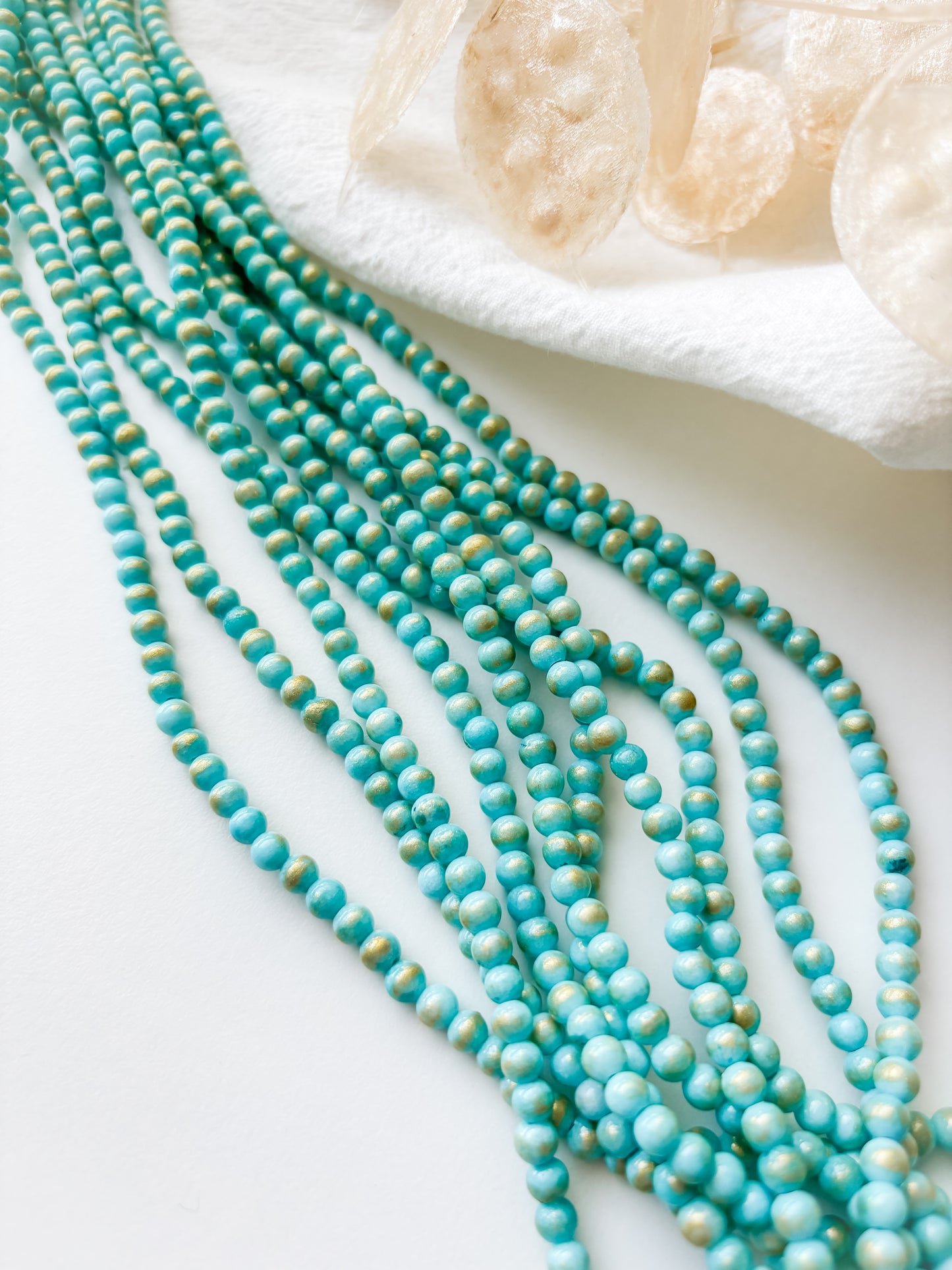 Pearl jadeite 4mm, approx. 90pcs