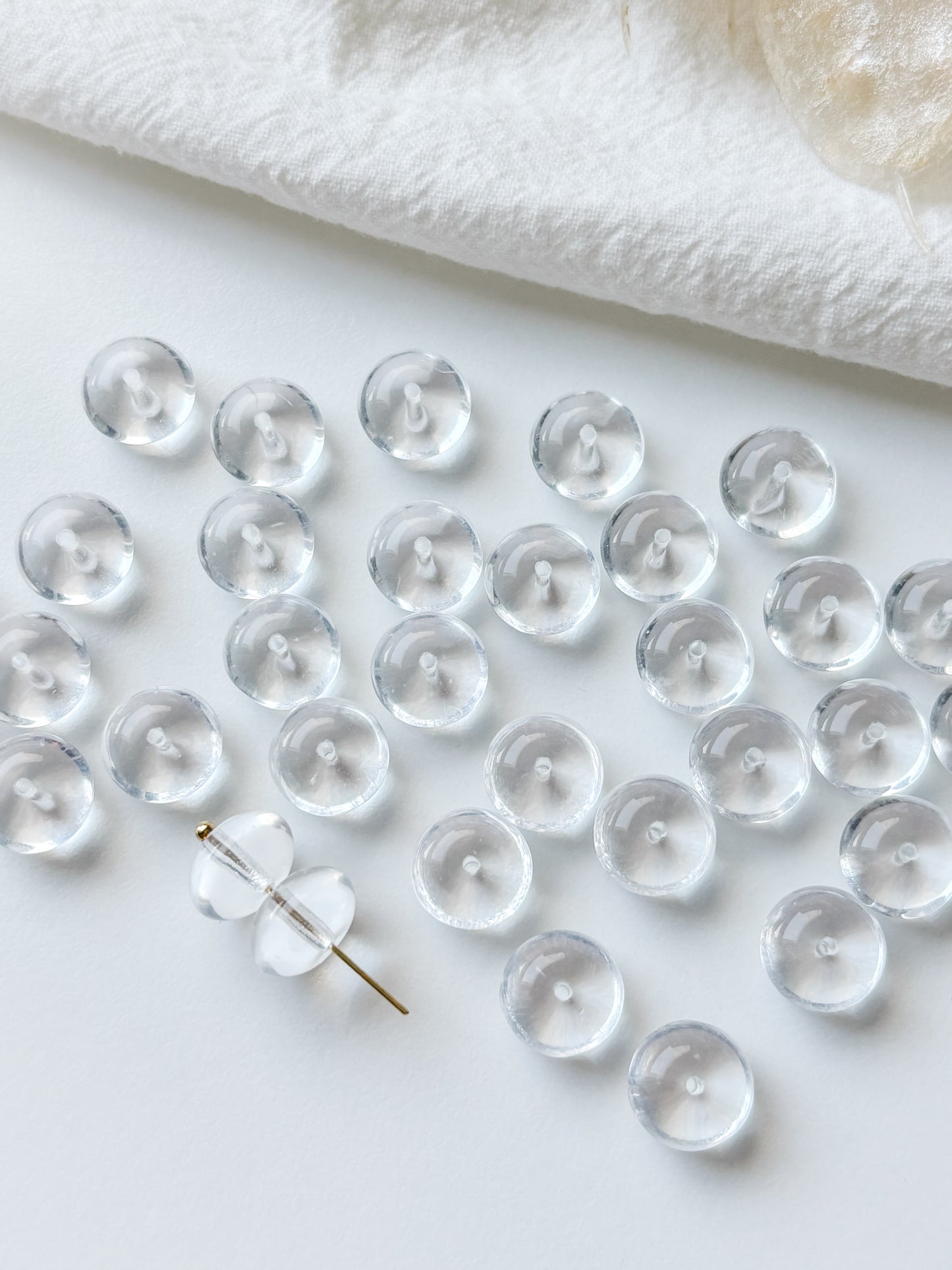 Glass bead 11mm, Czech, 10pcs