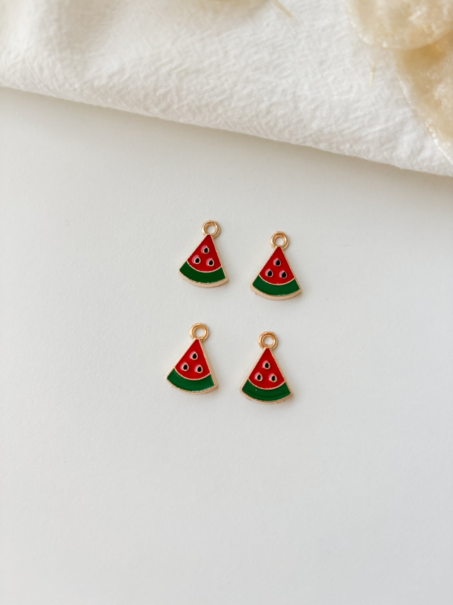 Pendant watermelon 16x12x3mm, 1pc