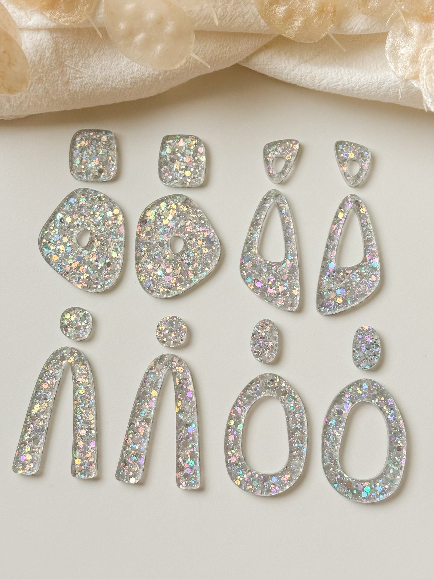 Riipus setti, glitter, 1pari