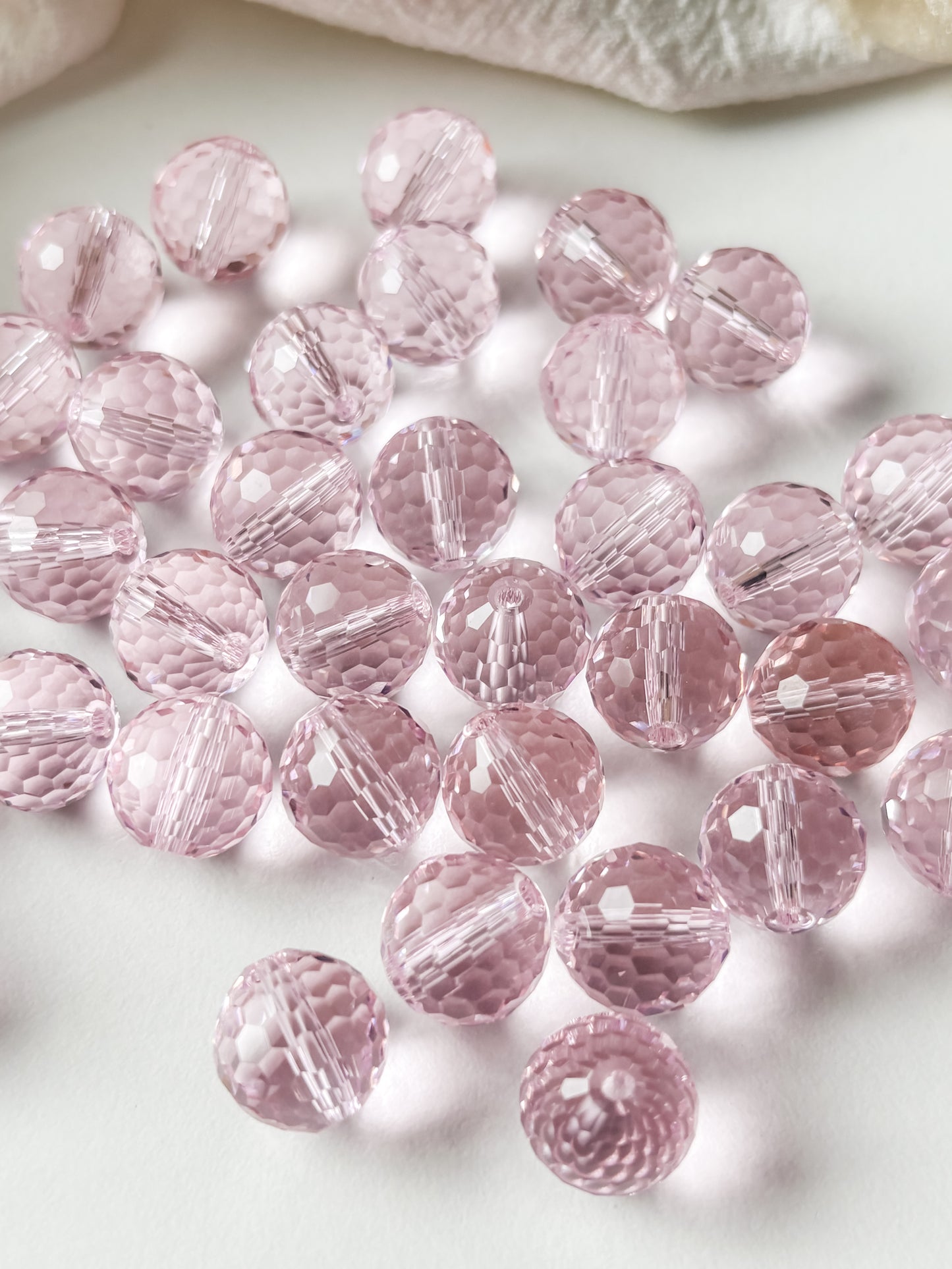 Glass bead 12mm, 10pcs