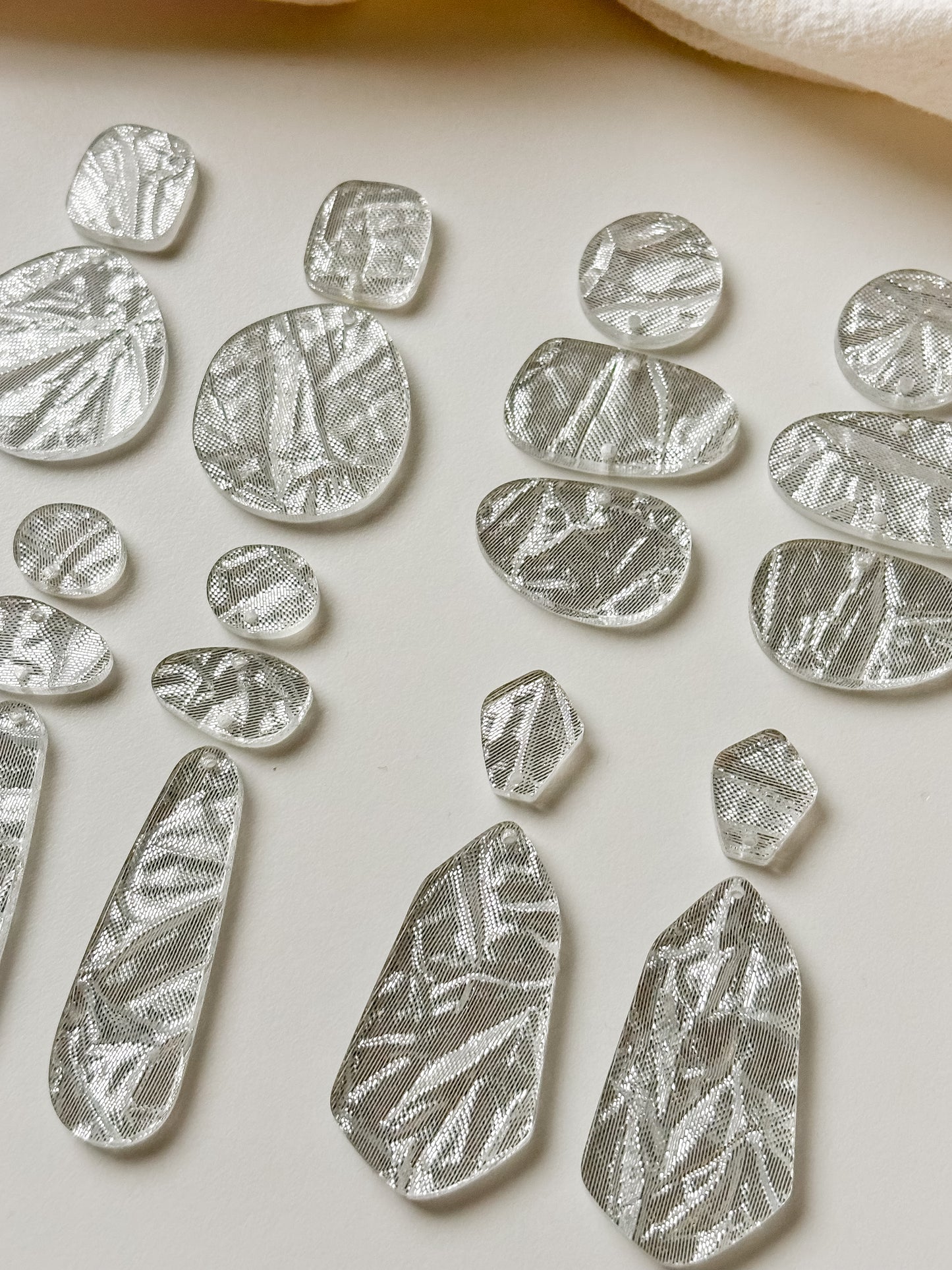 Hängset, silver, 1 par
