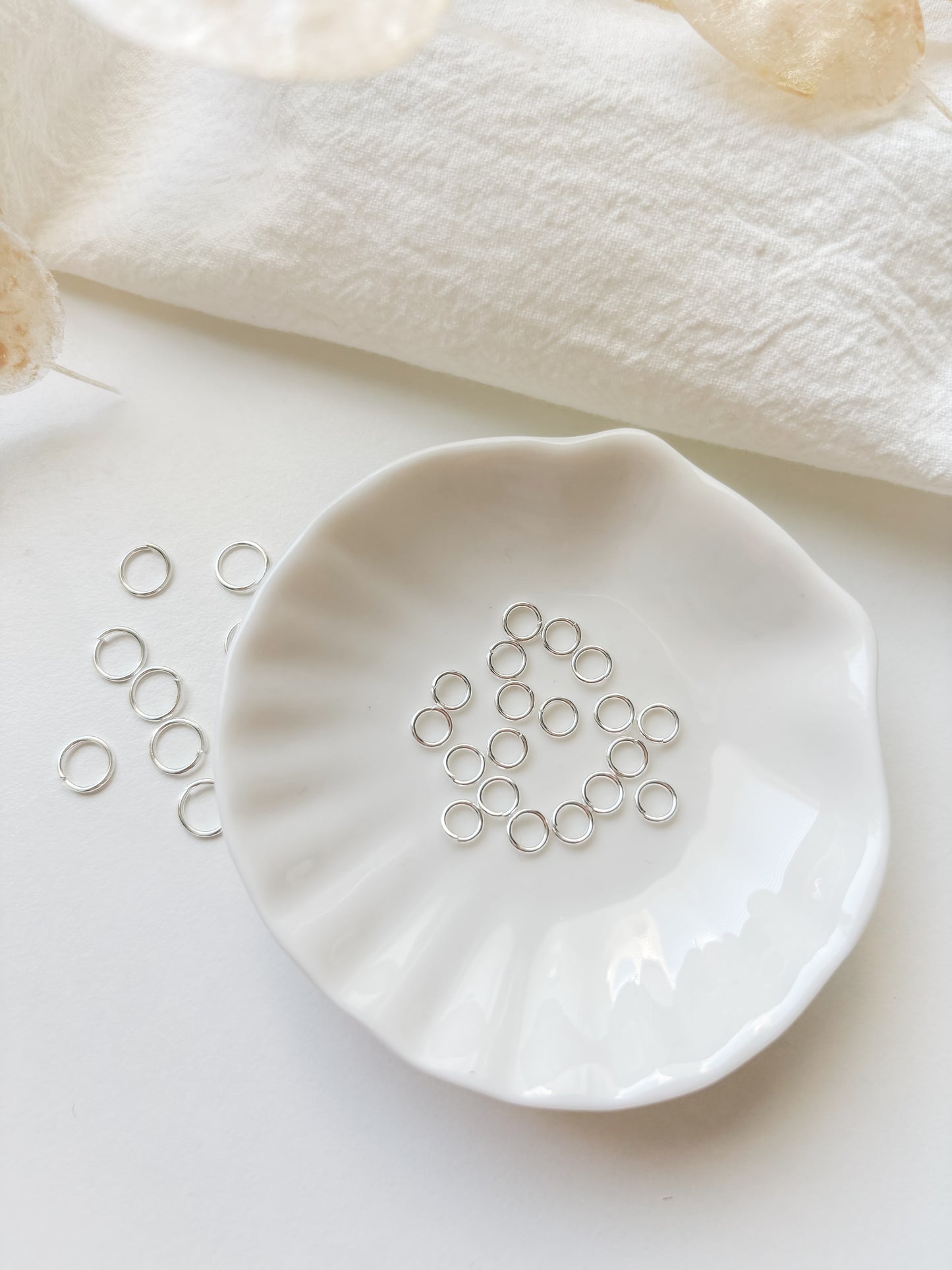 Distansring RST304, silverpläterad, 50st