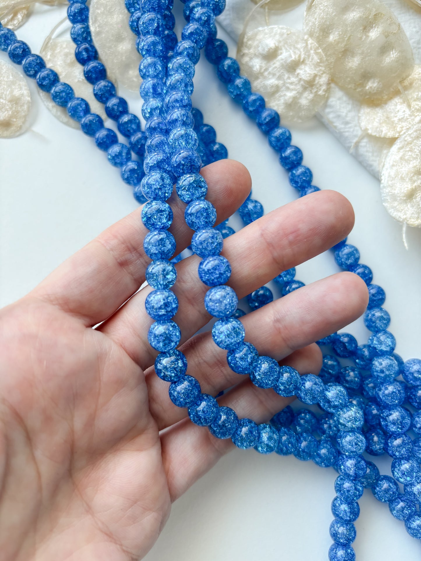 Glass bead, blue