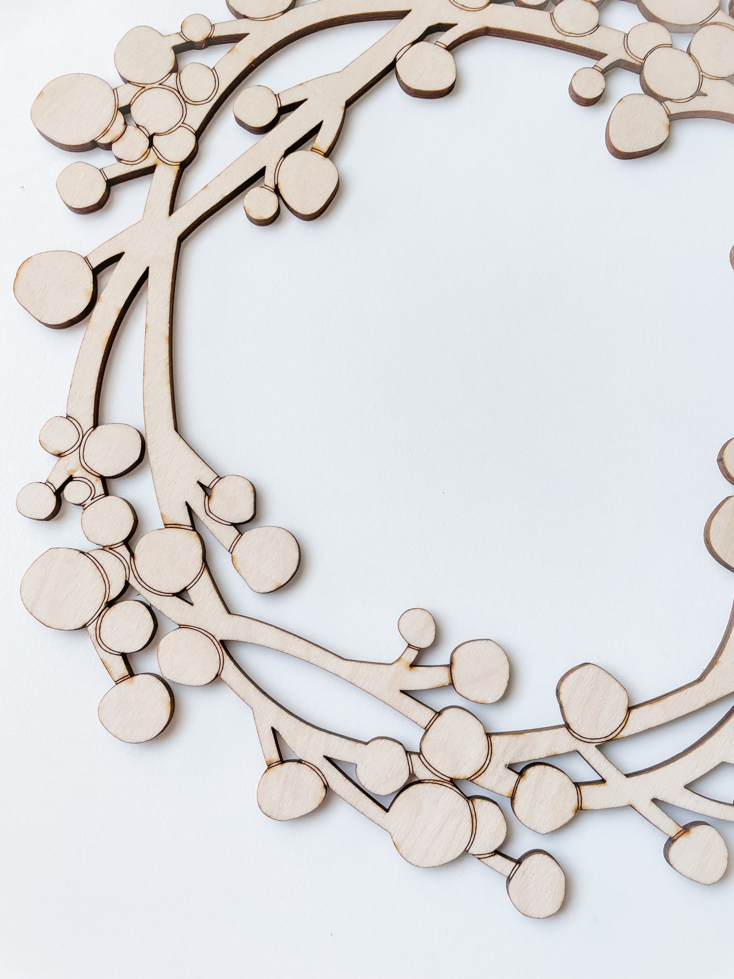 Wreath birch plywood 26cm