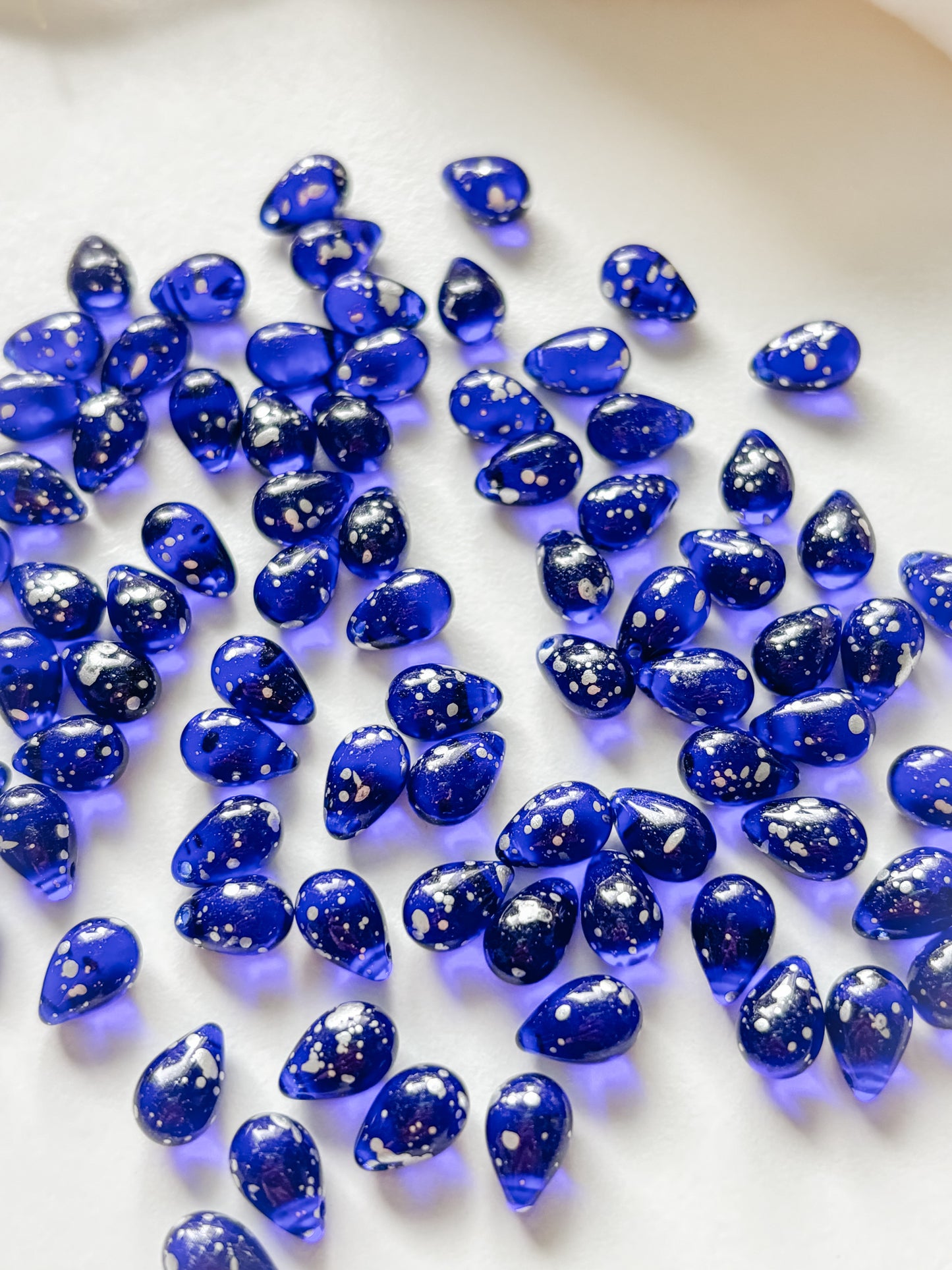 Glass pendant drop 6x9mm, Czech, 10pcs