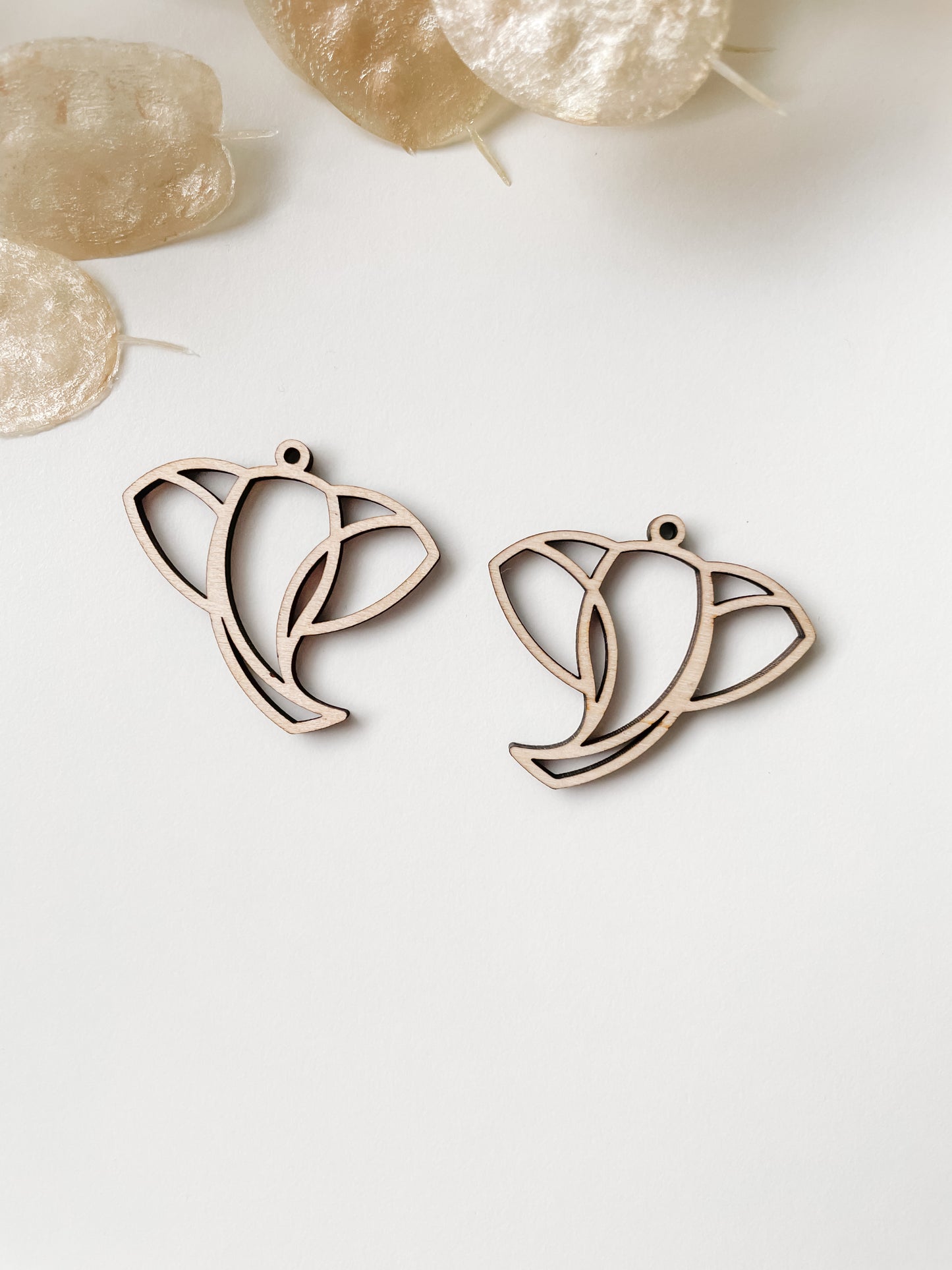 Pendant elephant 40mm 1 pair, m171,