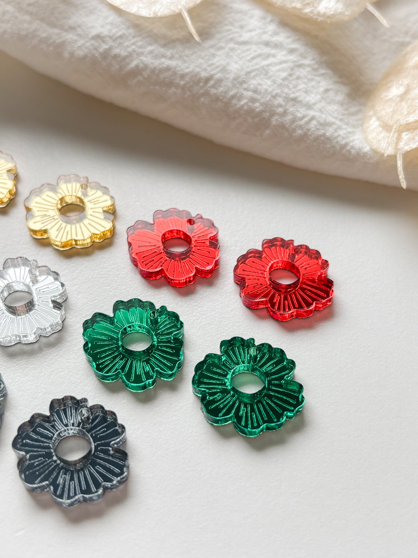 Pendant flower, 6pcs