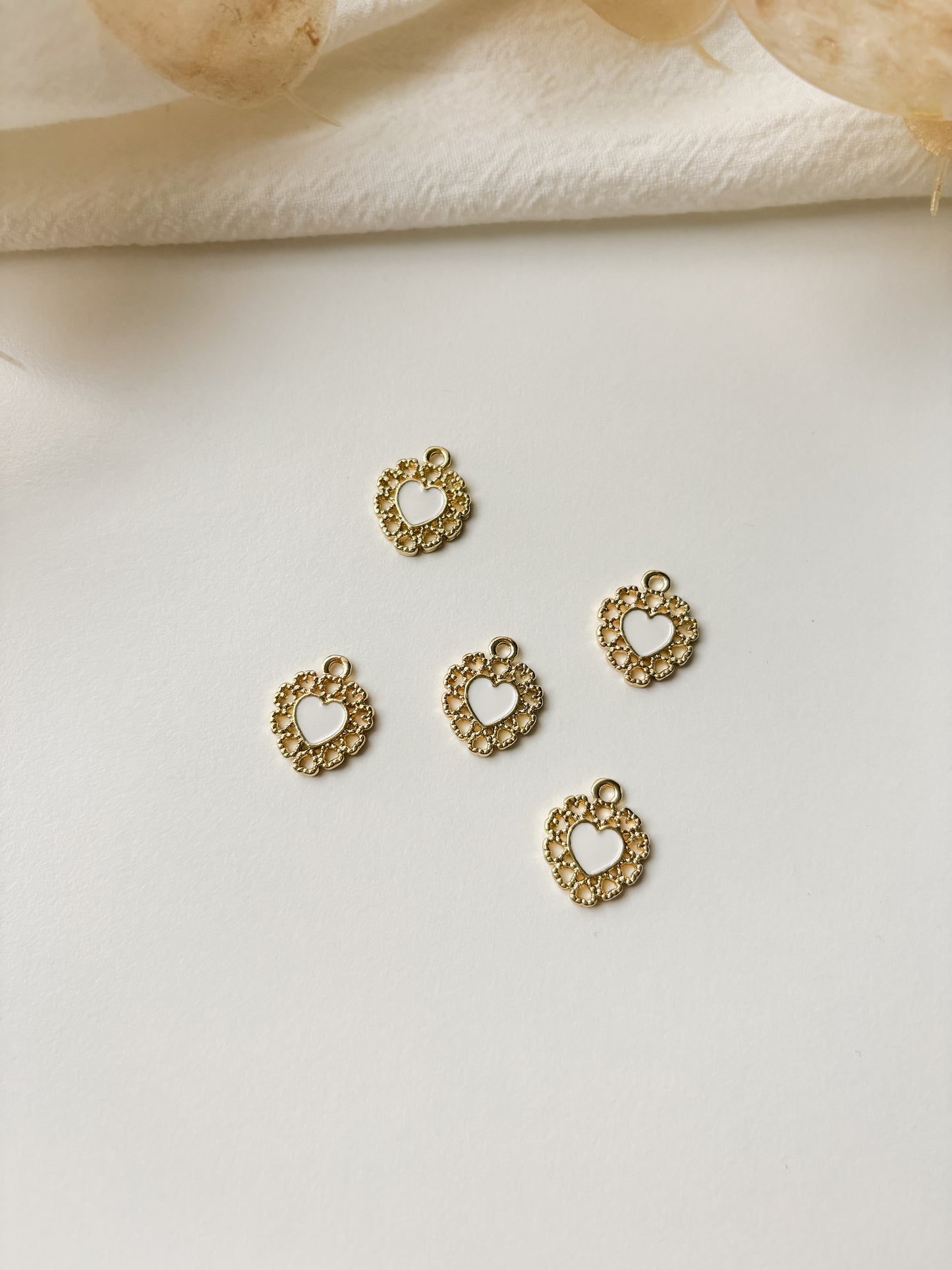 Hänge hjärta 16x13x2mm, 1st