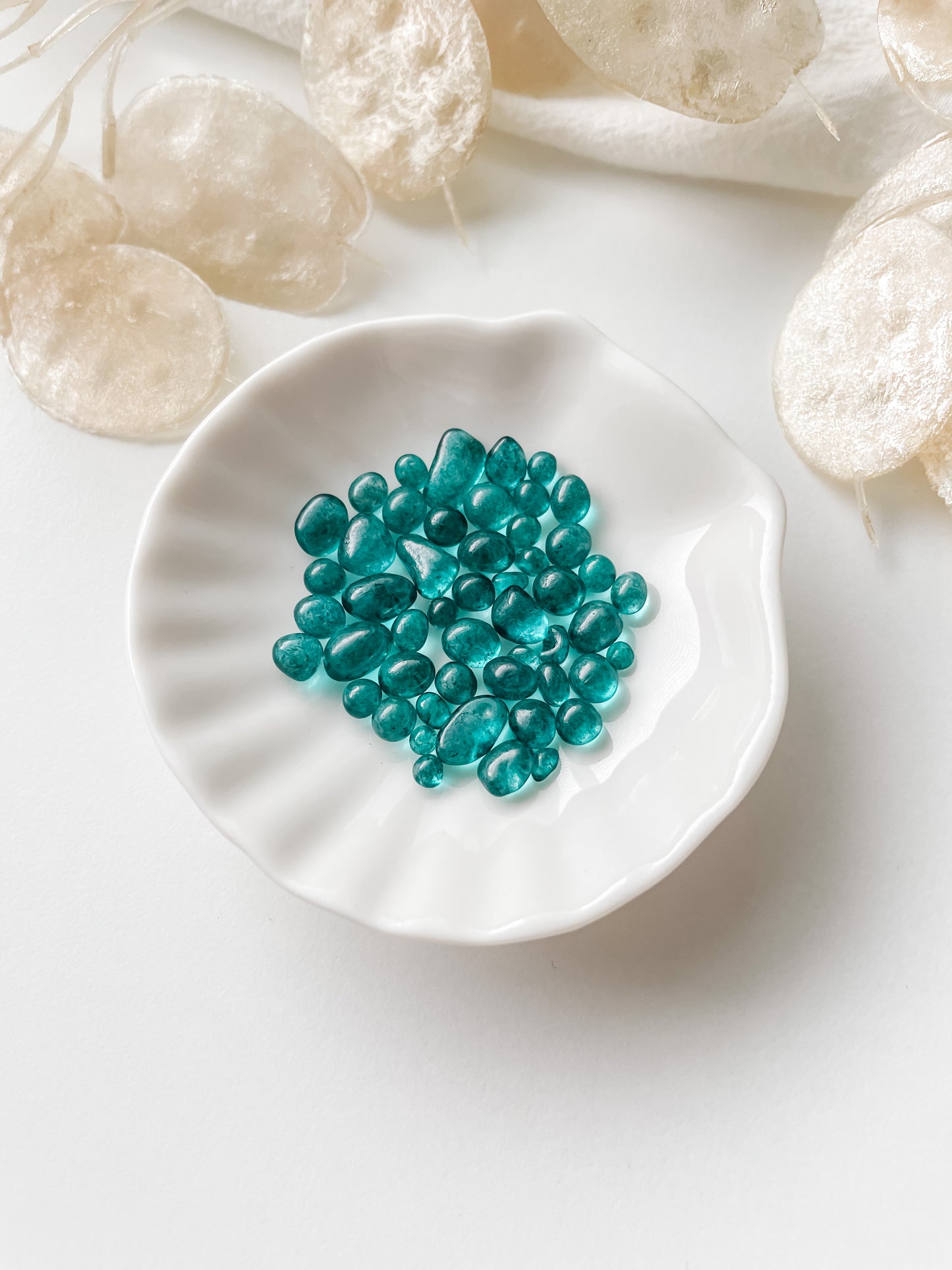 Lasikoriste turkoosi 2-7mm, 20g