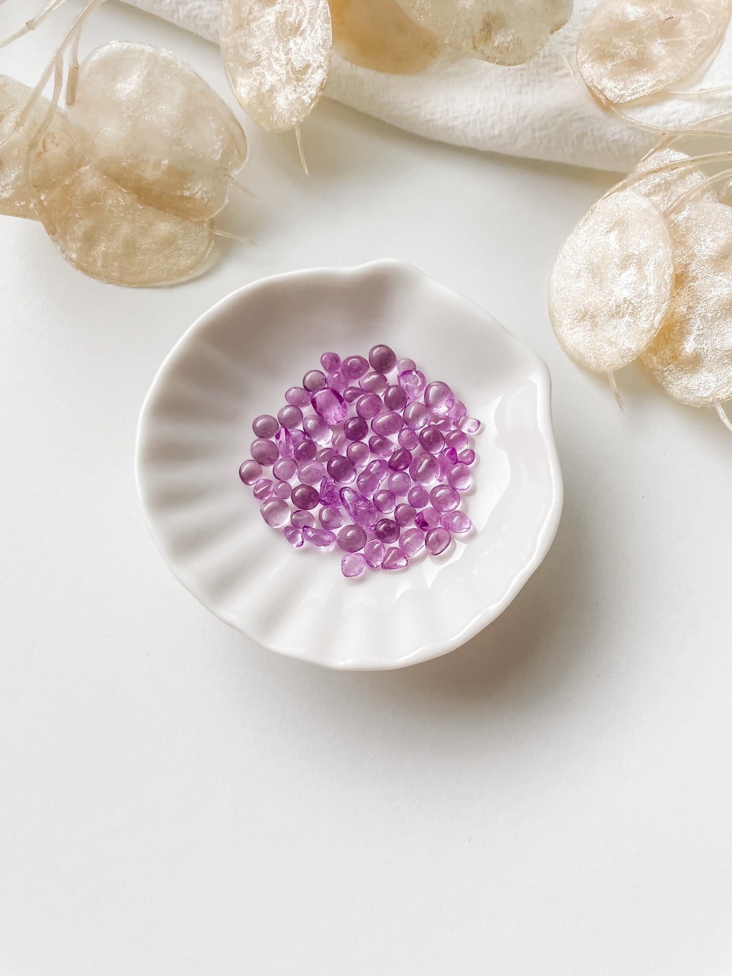 Glasdekor lila 2-7mm, 20g