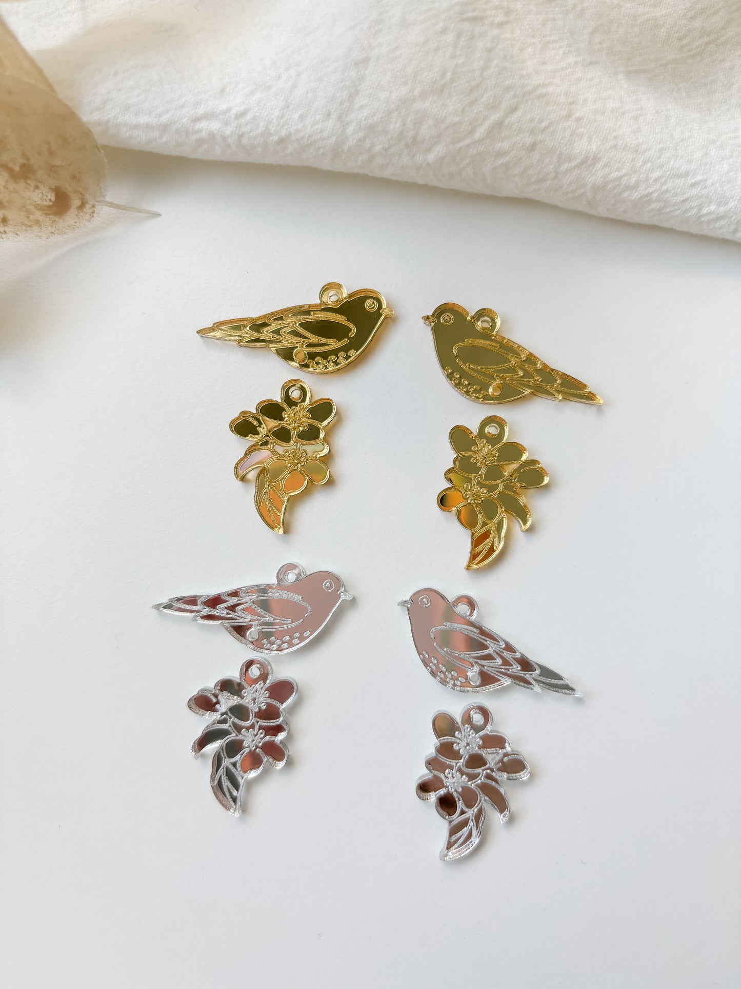 Pendant set 40x30mm, 1 pair