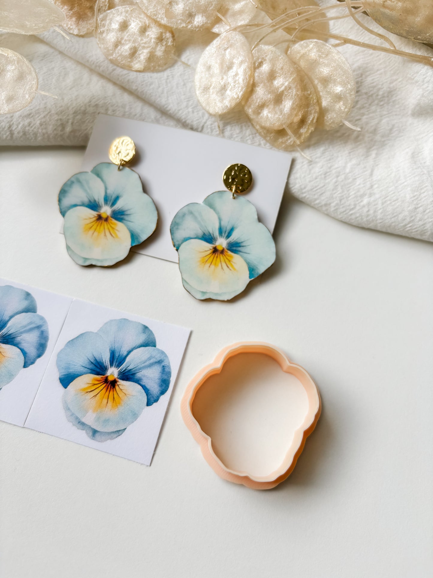 Transfer paper violet, blue