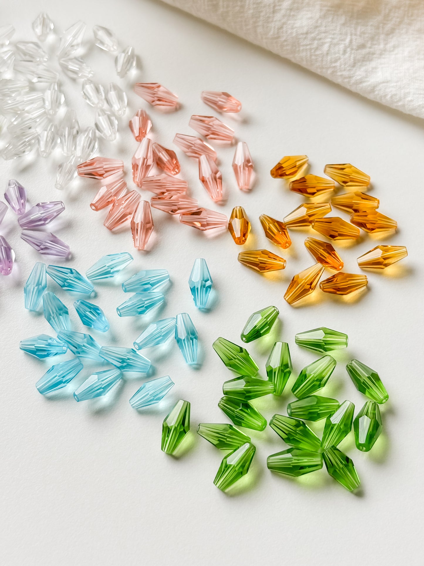 Glass bead 12x6mm, 10pcs