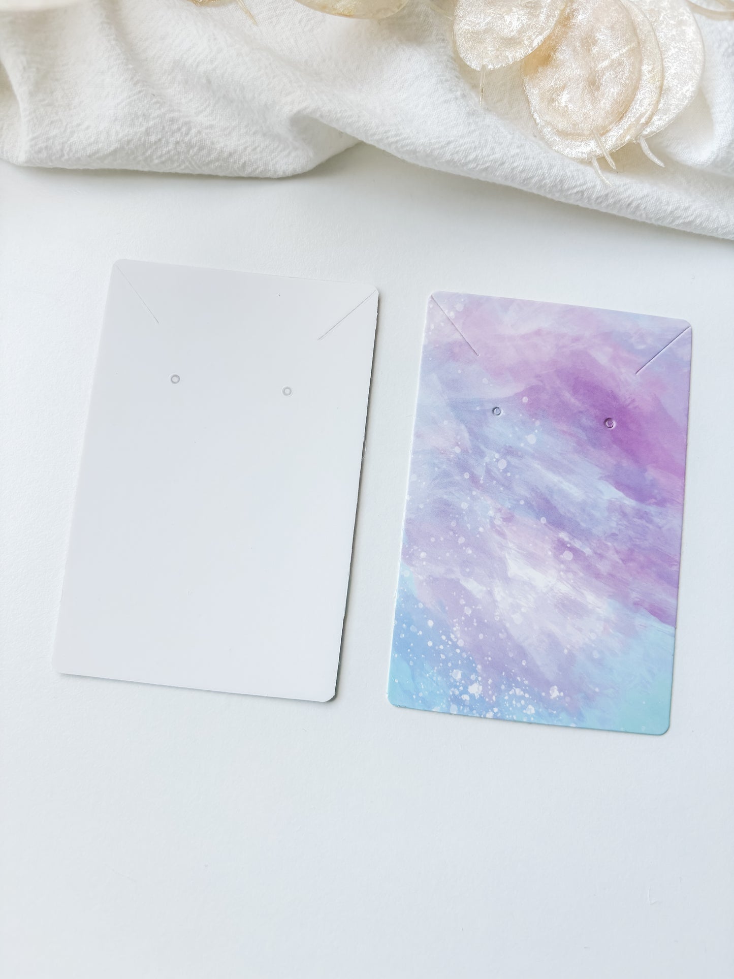 Earring card 90x60mm, 10 pcs