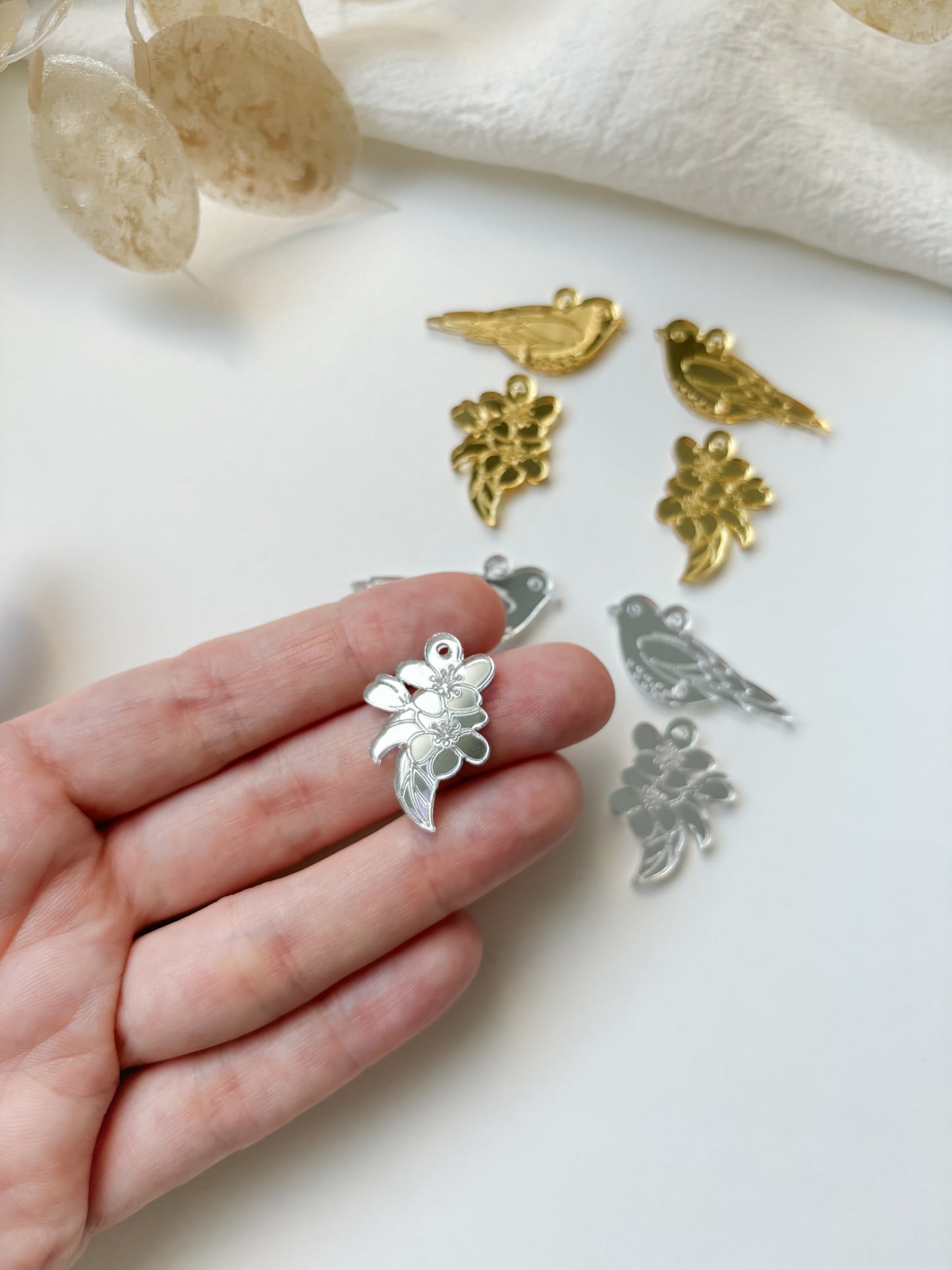 Pendant set 40x30mm, 1 pair