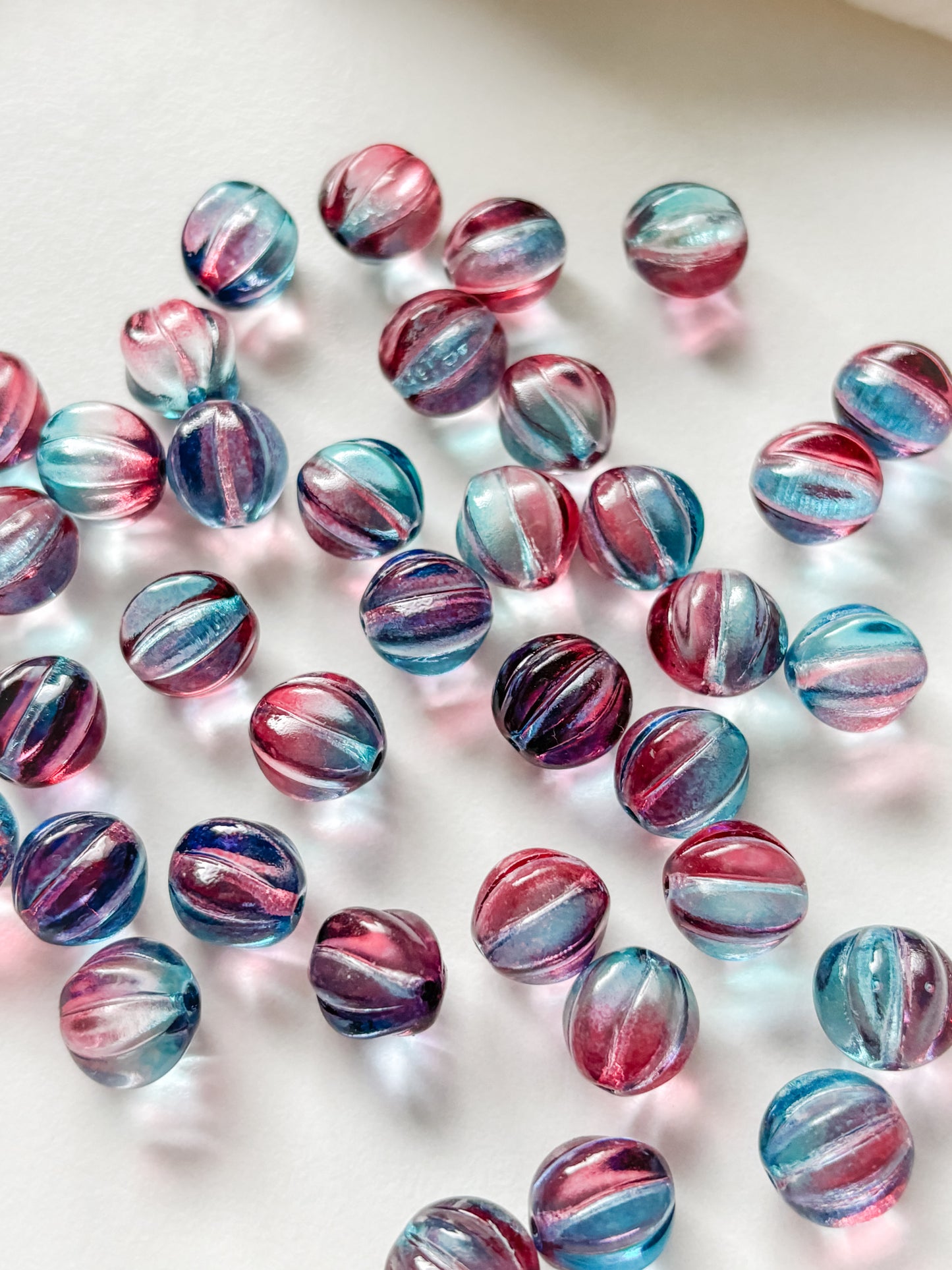 Glass bead 10mm, Czech, 10pcs