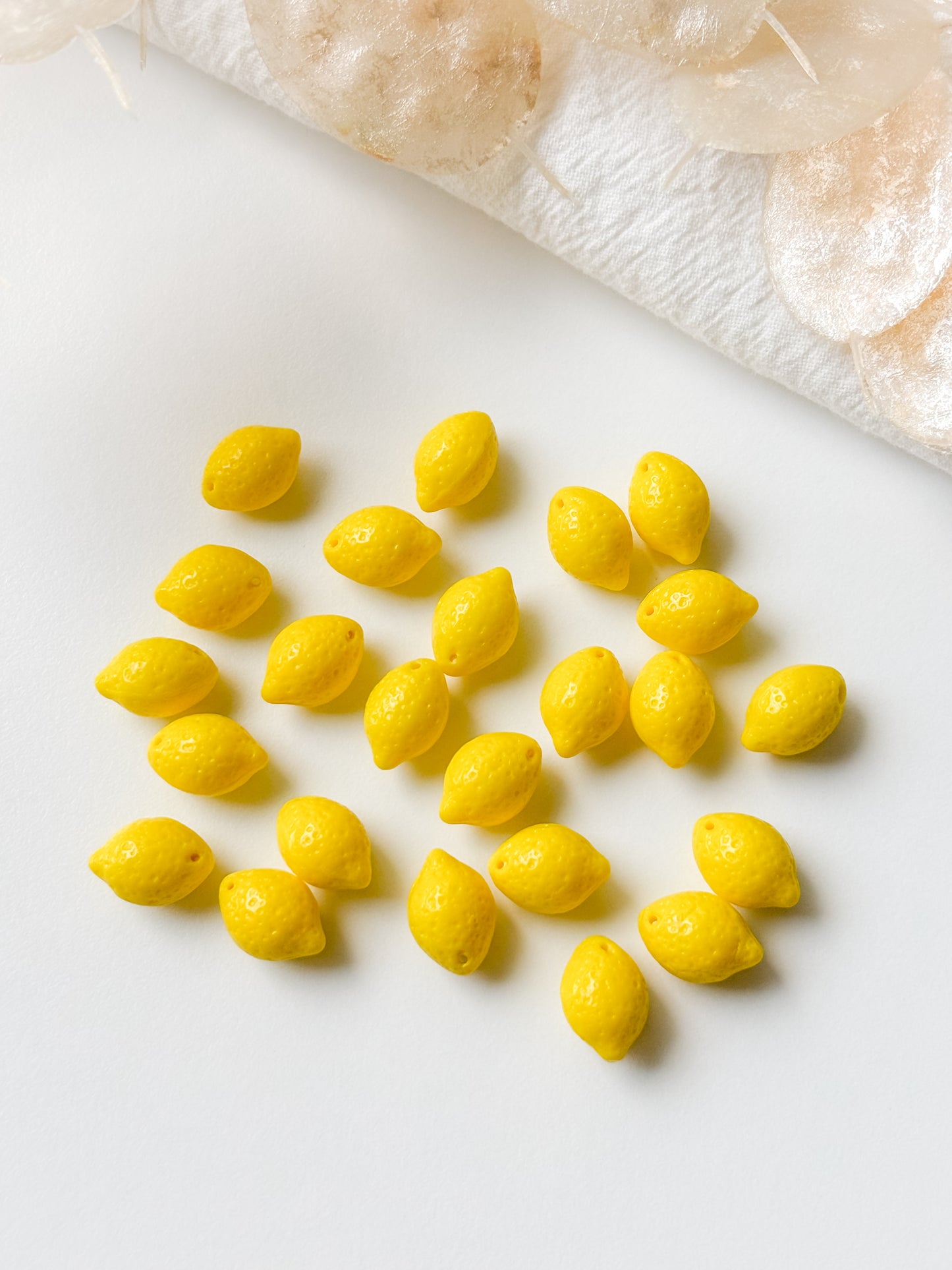 Czech glass bead lemon 14x10mm