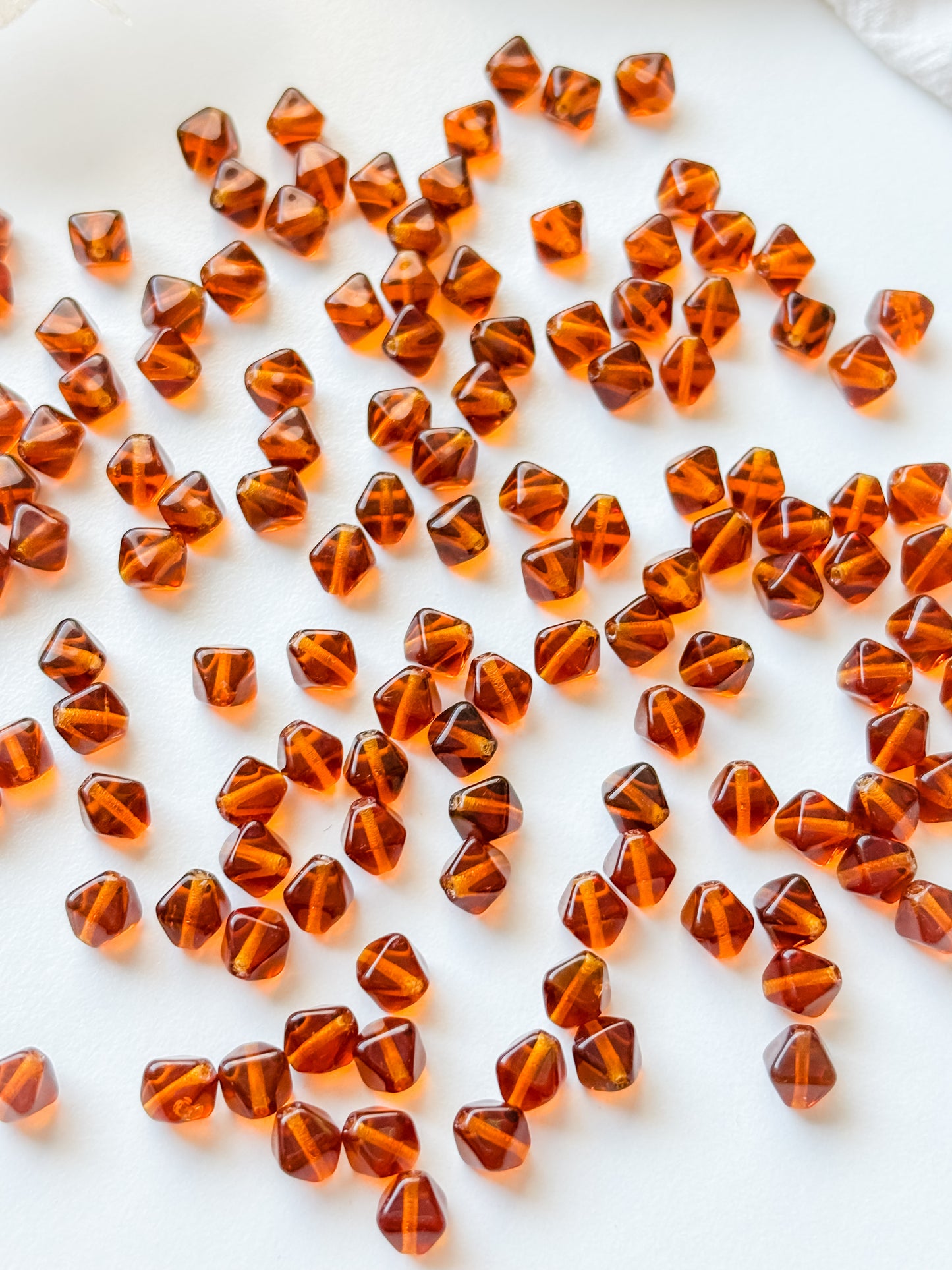 Glass bead 6mm, Czech glass bead, 50pcs