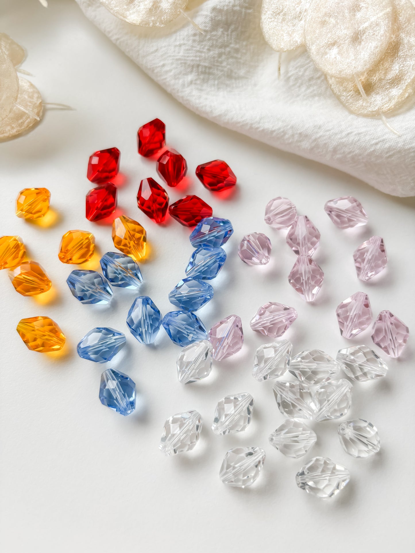 Glass bead 10x13mm, 10pcs