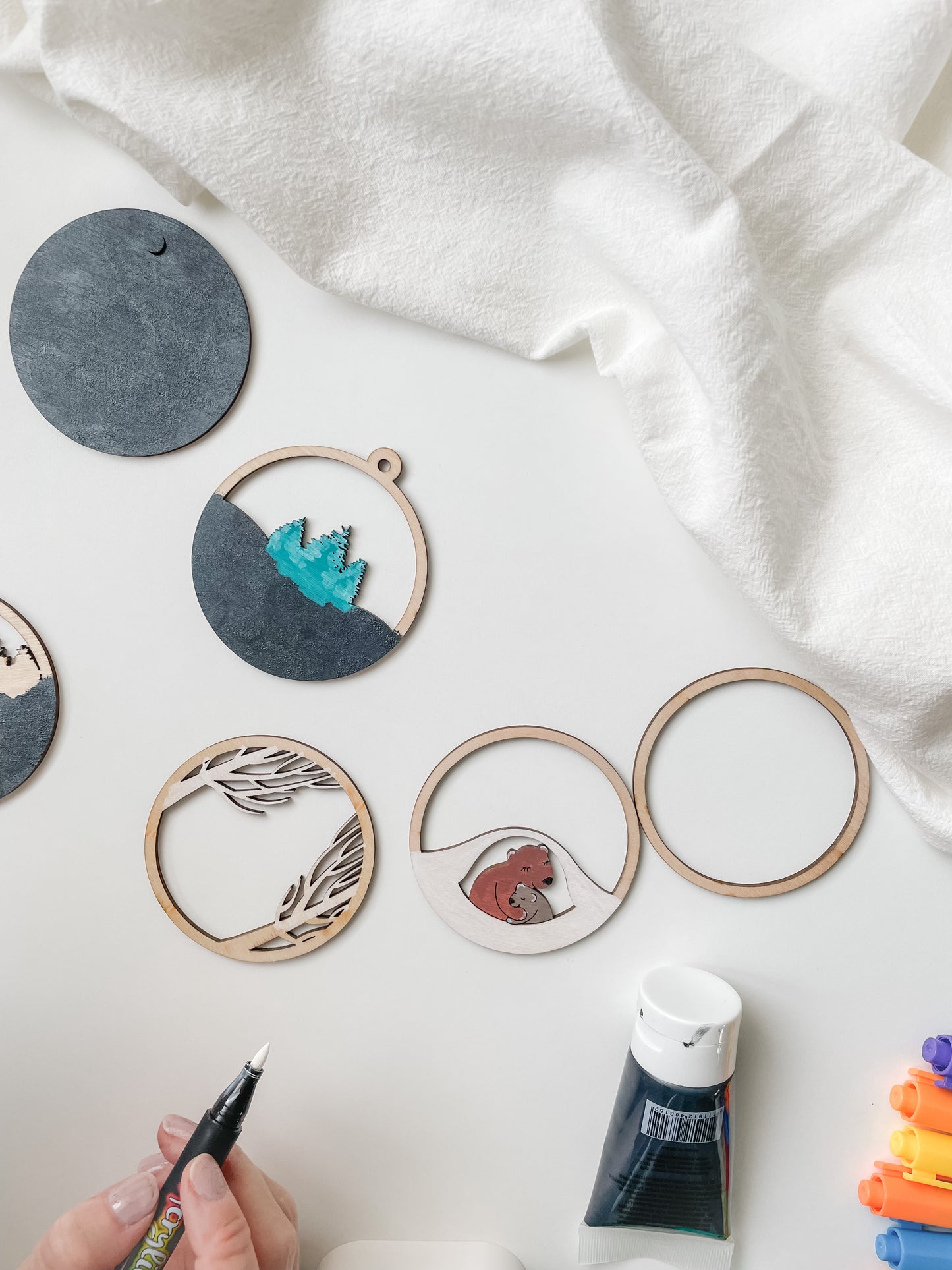 Diy setti joulukoriste Karhut
