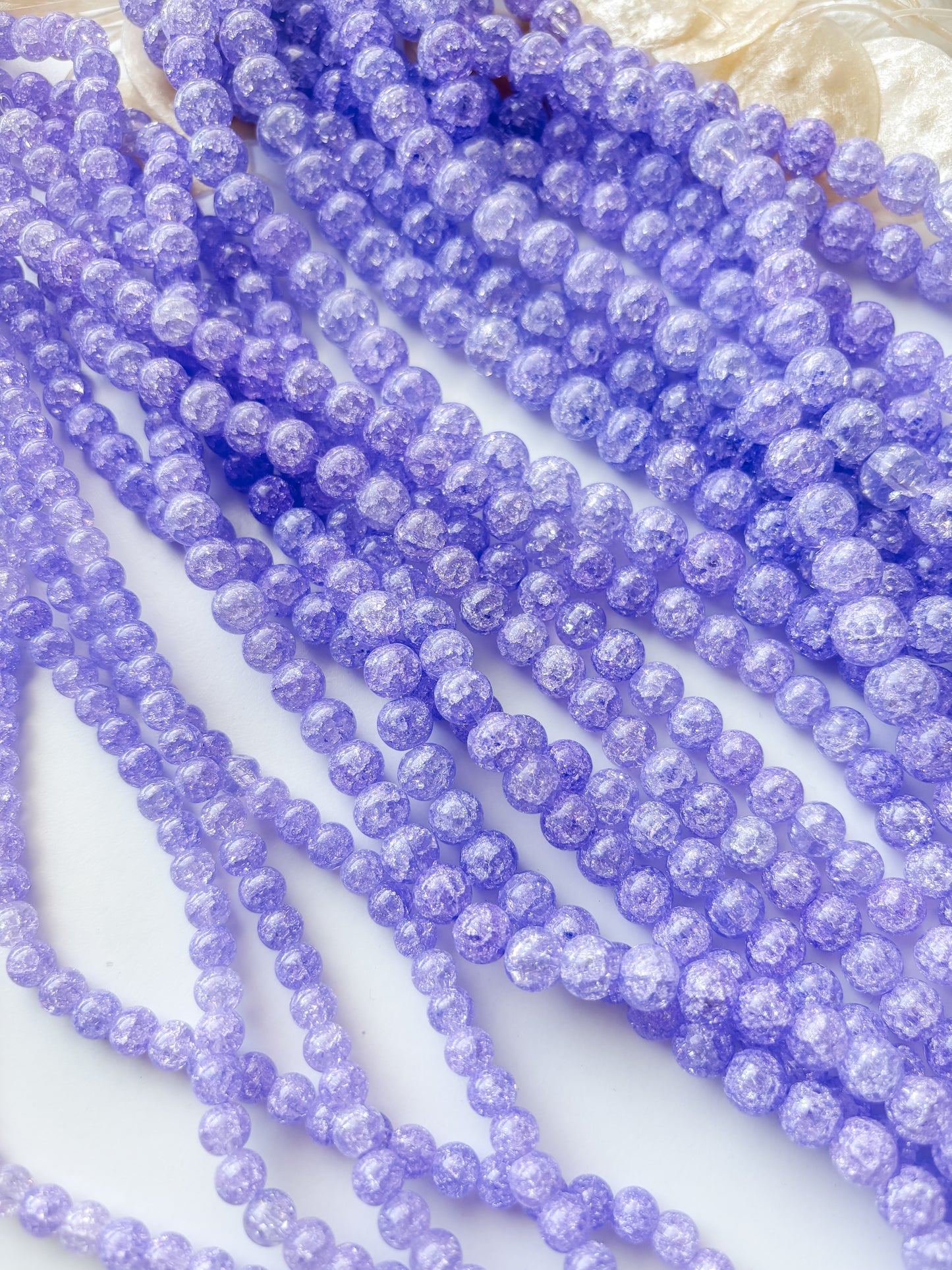 Glass bead, lilac