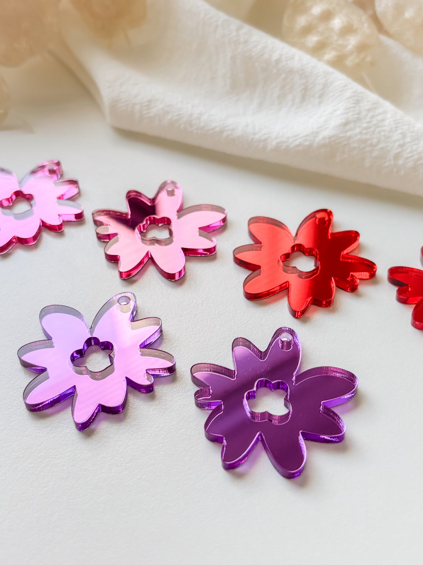 Pendant flower, 6pcs