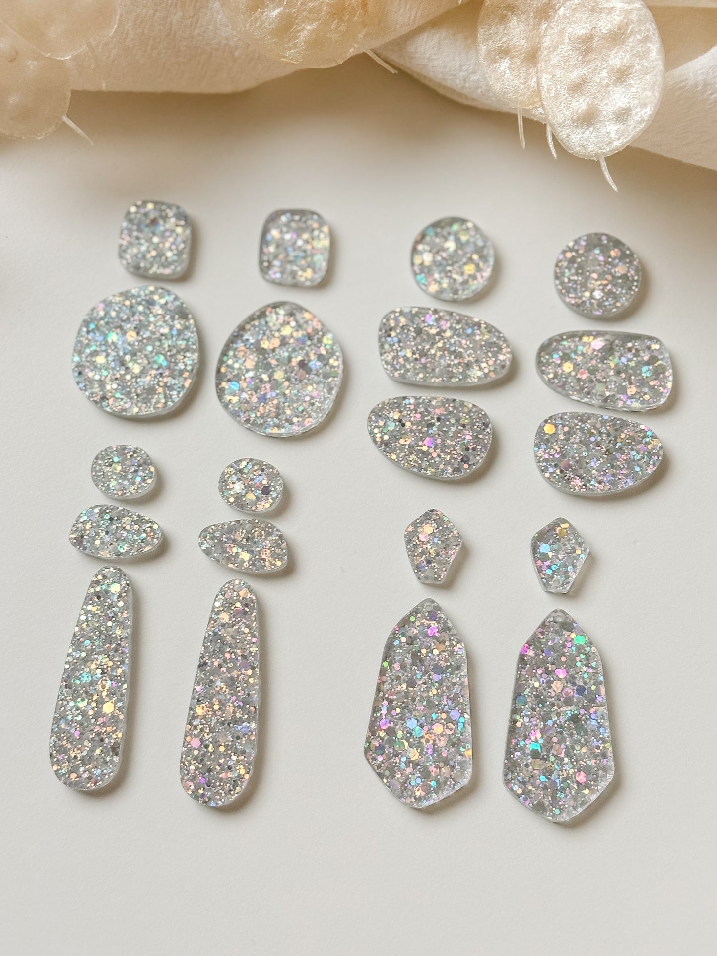 Riipus setti, glitter, 1pari