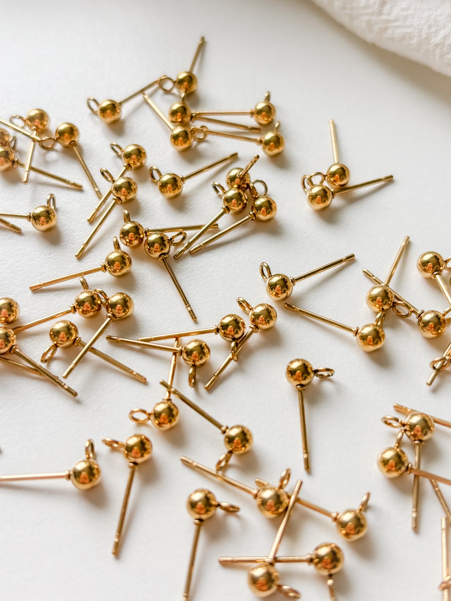 Earring pin 15x7x4mm, RST316, 10 pcs
