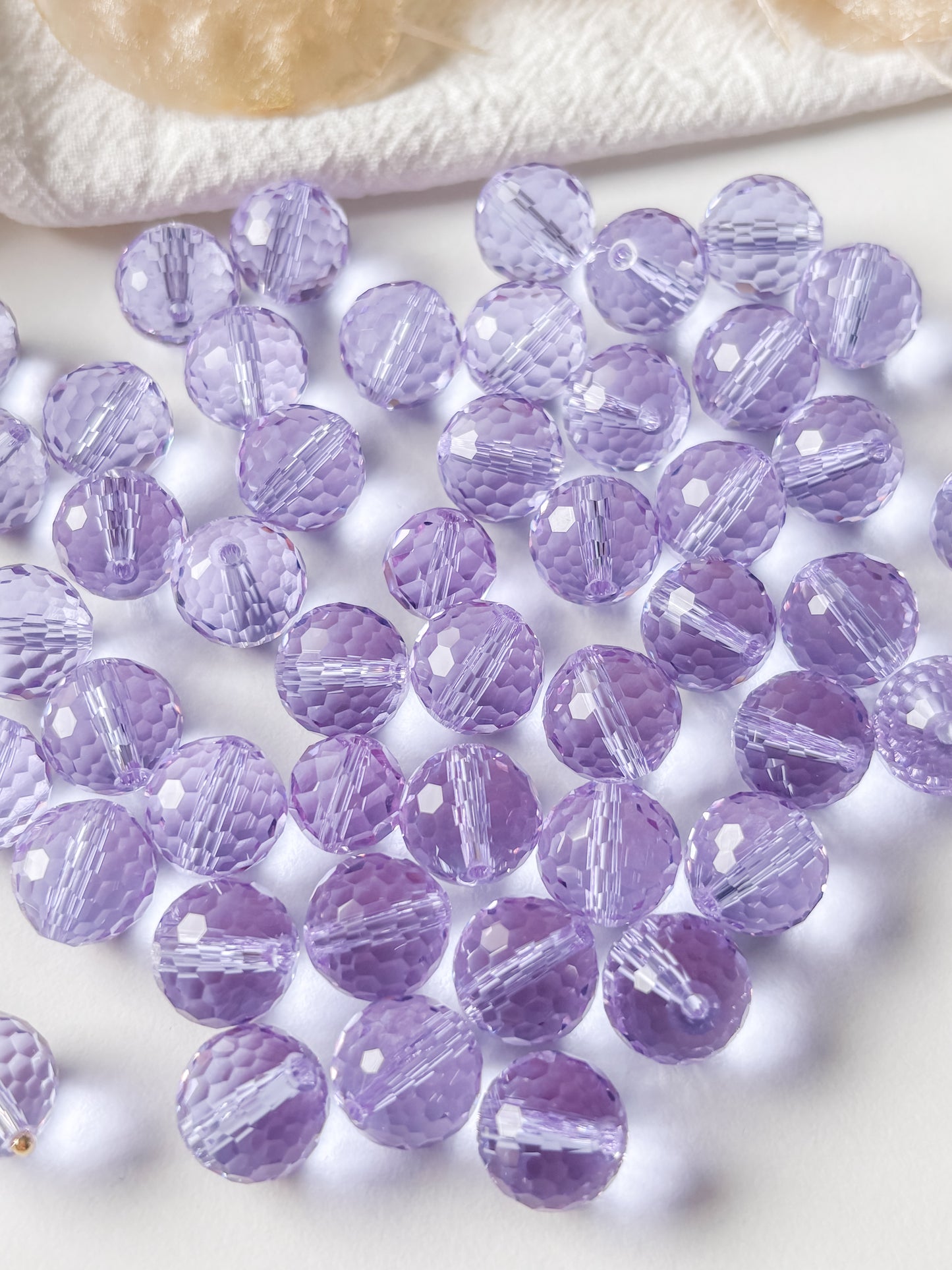 Glass bead 12mm, 10pcs