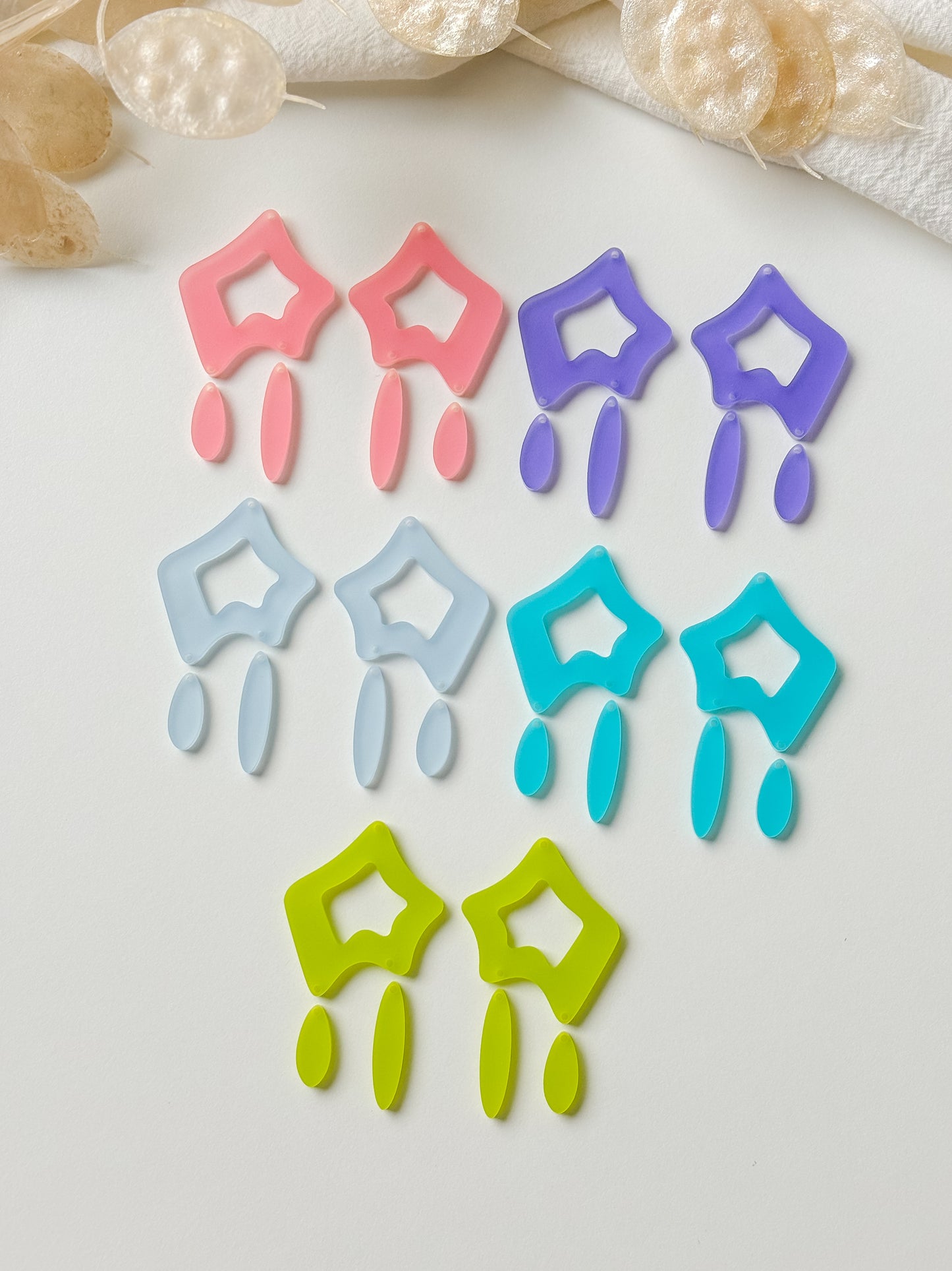 Pendant set 60mm, 1 pair