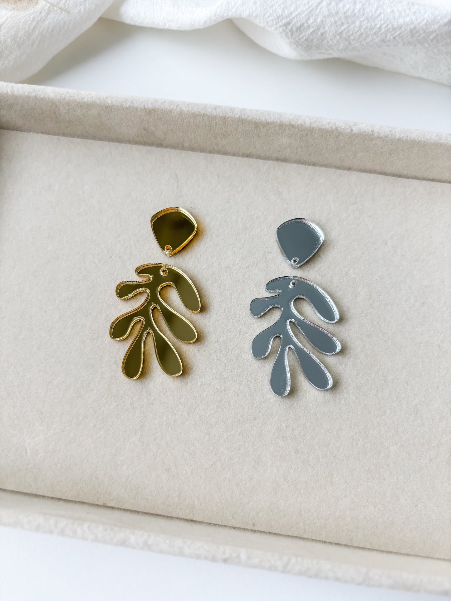 Hängset spegel akryl 50mm, 1 par